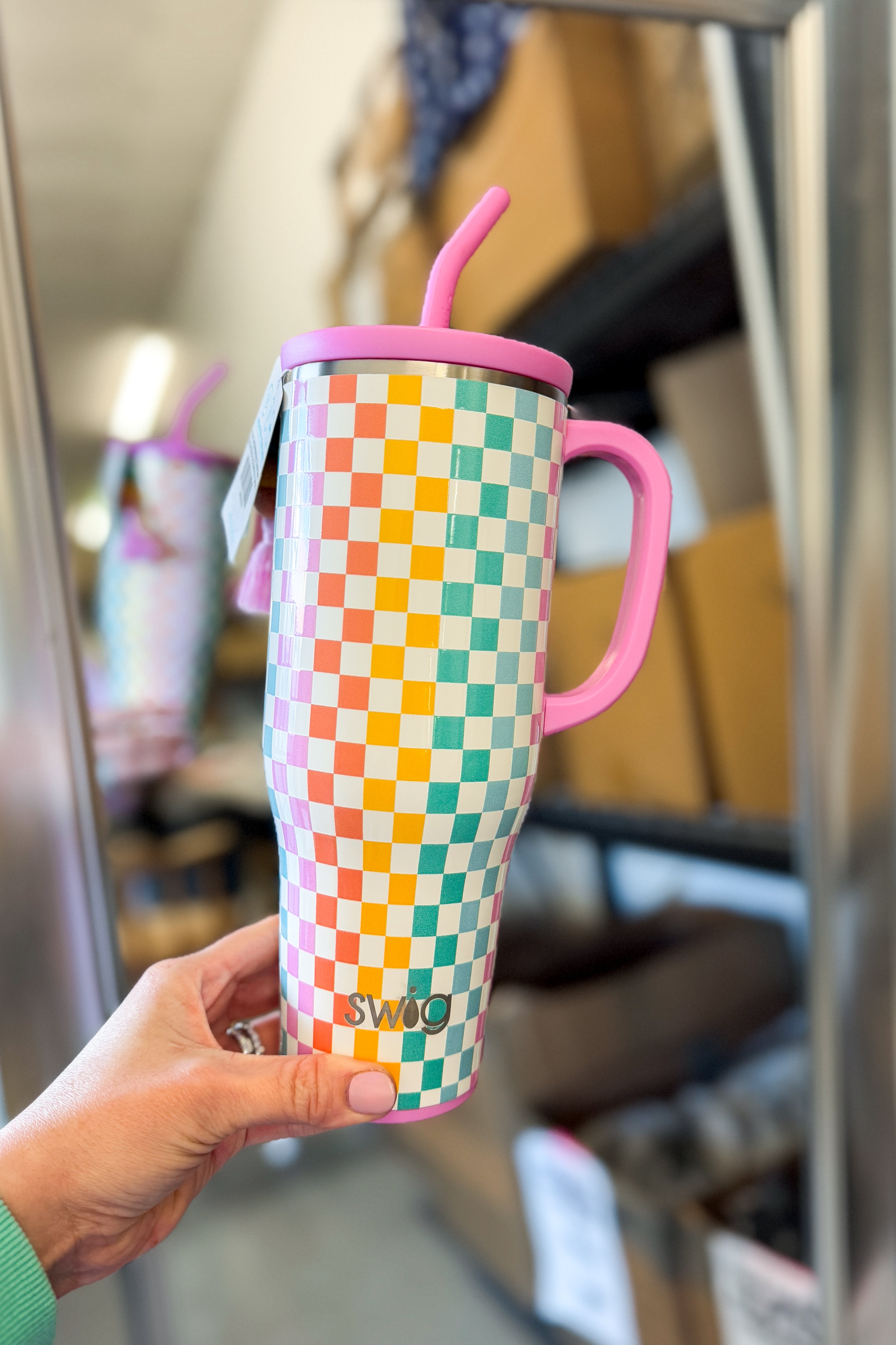 40oz Swig Mega Mug, Check Mate