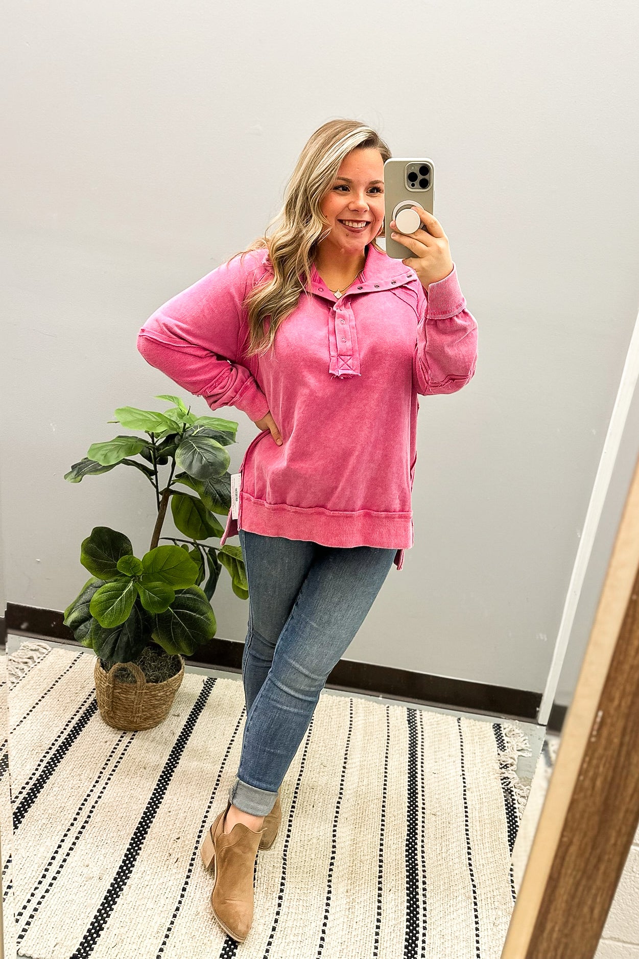 Pinch Me Pink Pullover