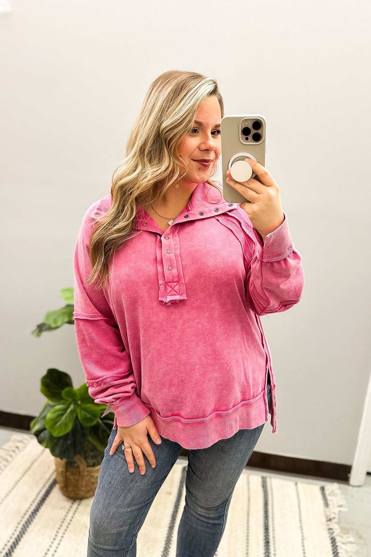 Pinch Me Pink Pullover