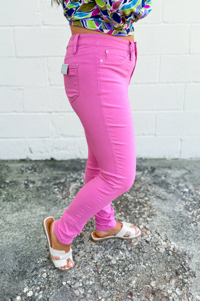 YMI Hyperstretch Skinny Jeans, Flamingo