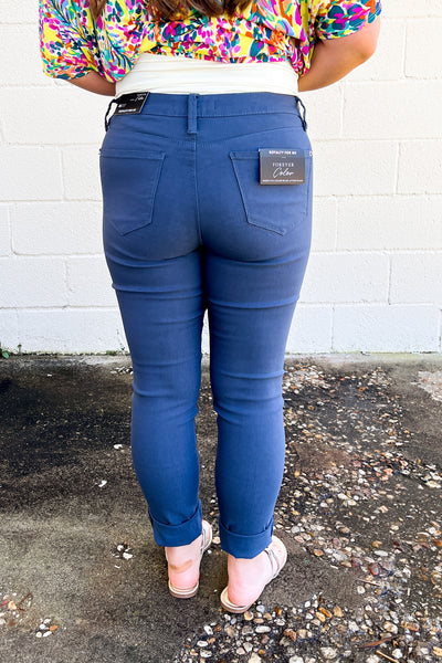 YMI Hyperstretch Skinny Jeans, Cadet Blue