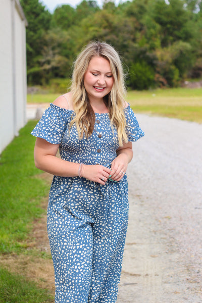 SALE | Can't Go Back Spotted Jumpsuit