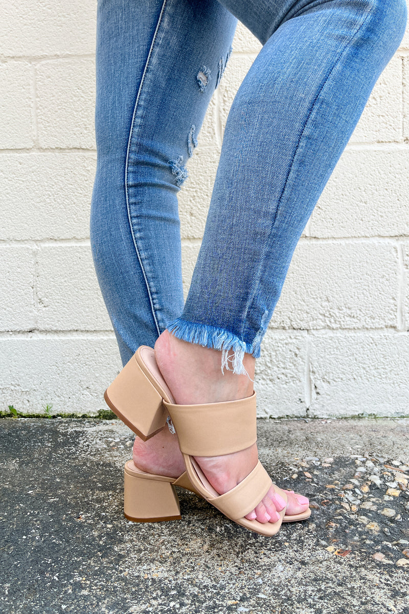 Kiera block heel on sale slide