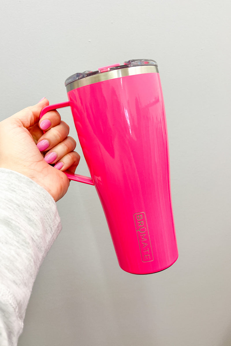 BruMate Toddy XL mug neon pink