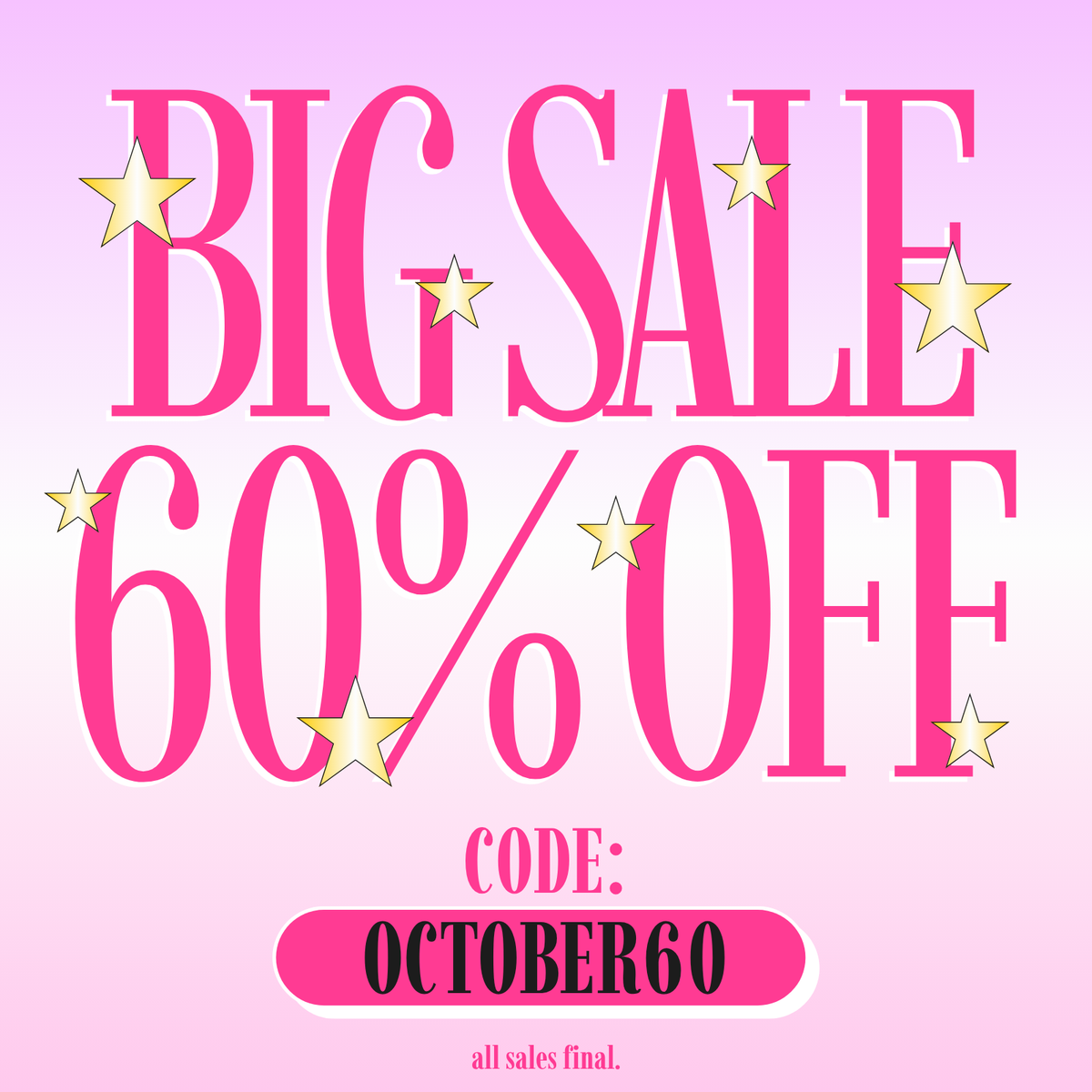 60% OFF SALE