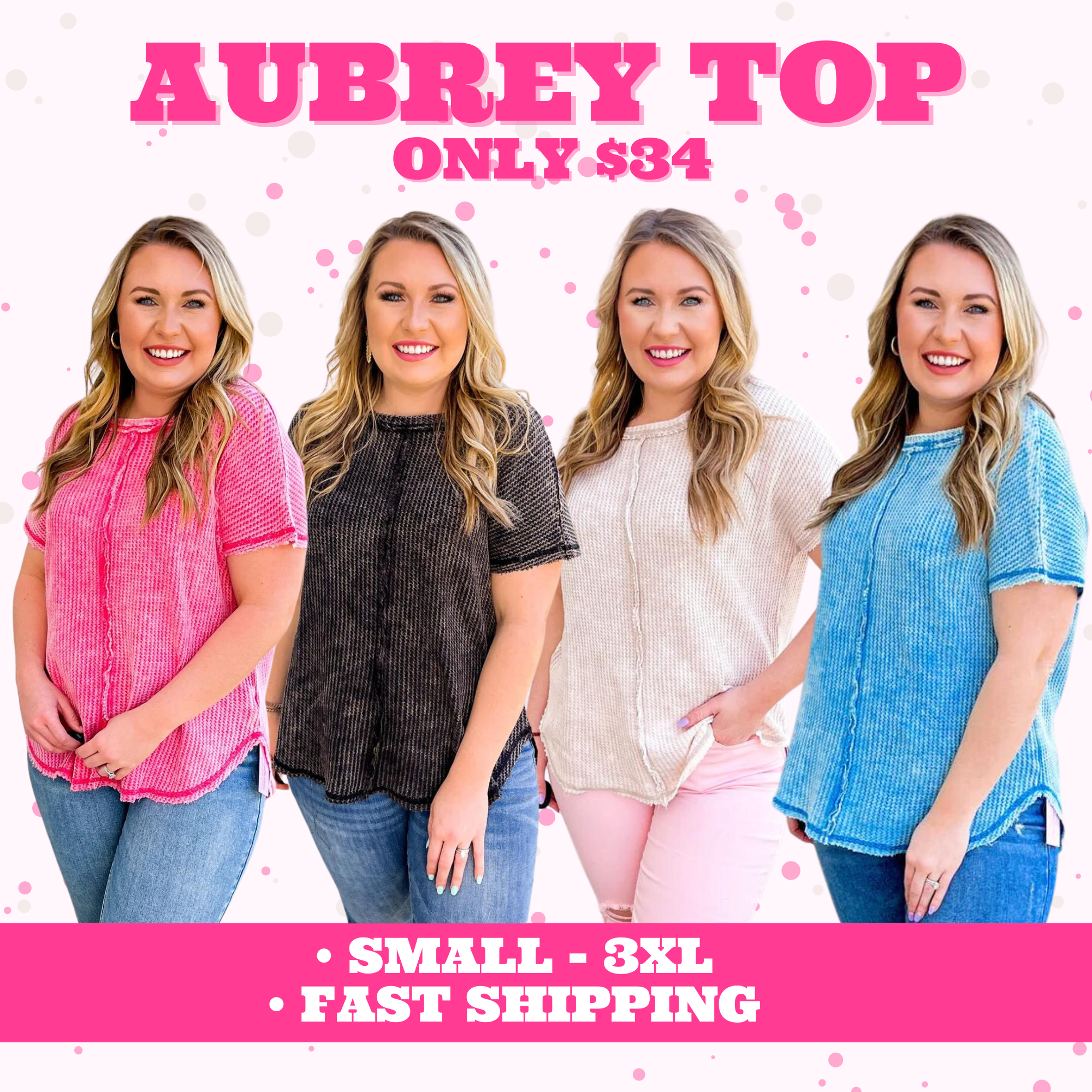 Aubrey Waffle Knit Top