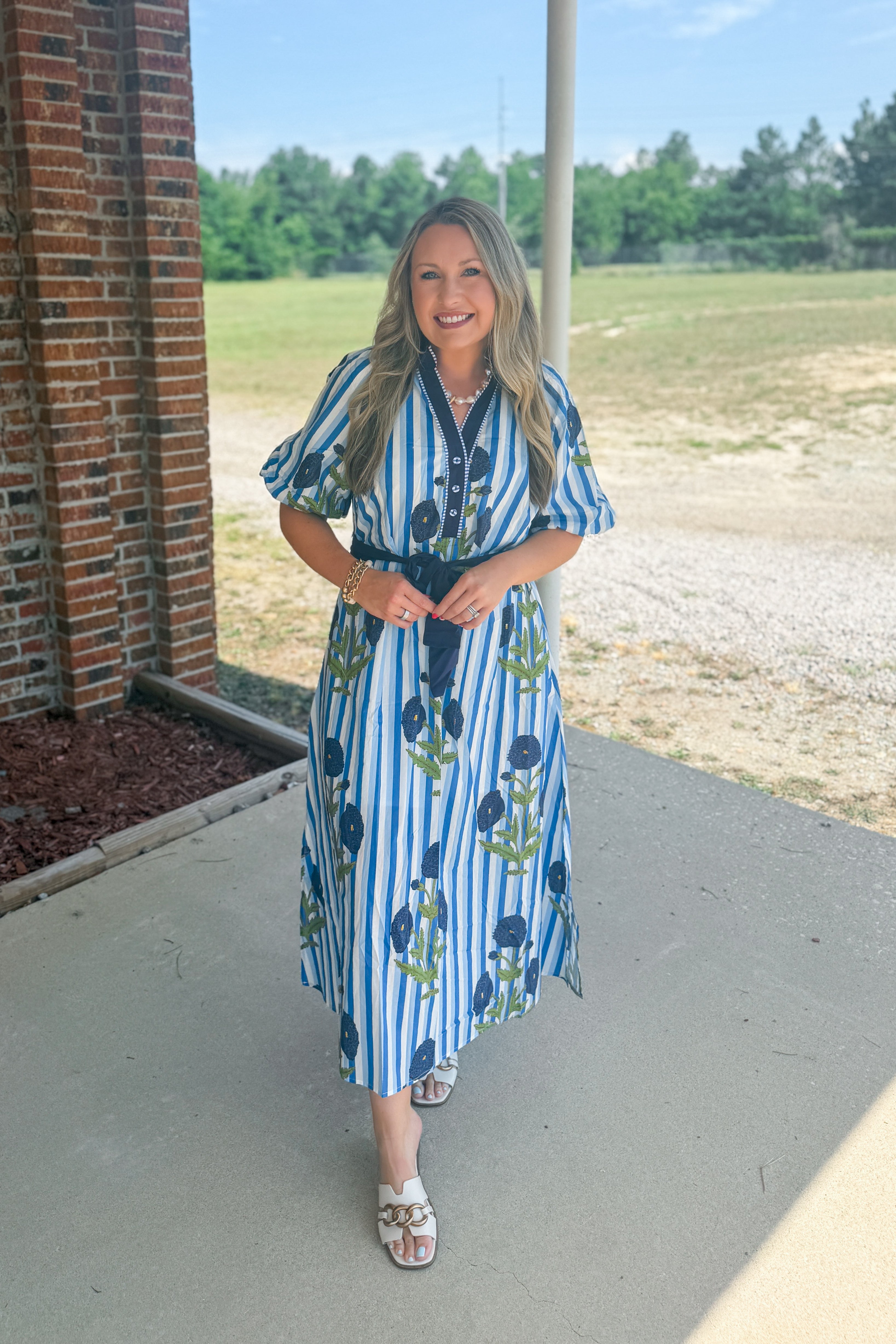 Coastal Garden Midi Dress