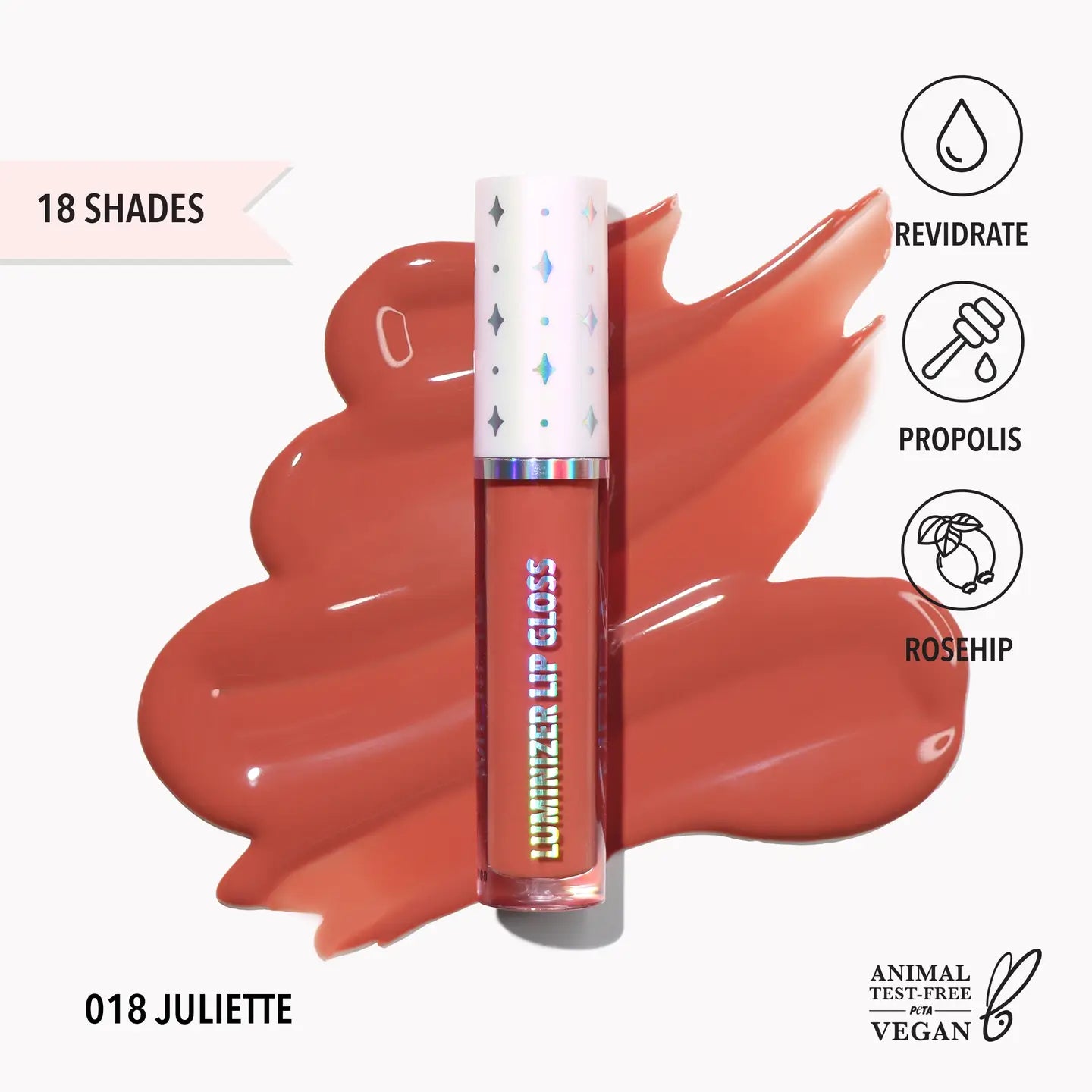 Luminizer Lip Gloss, Juliette