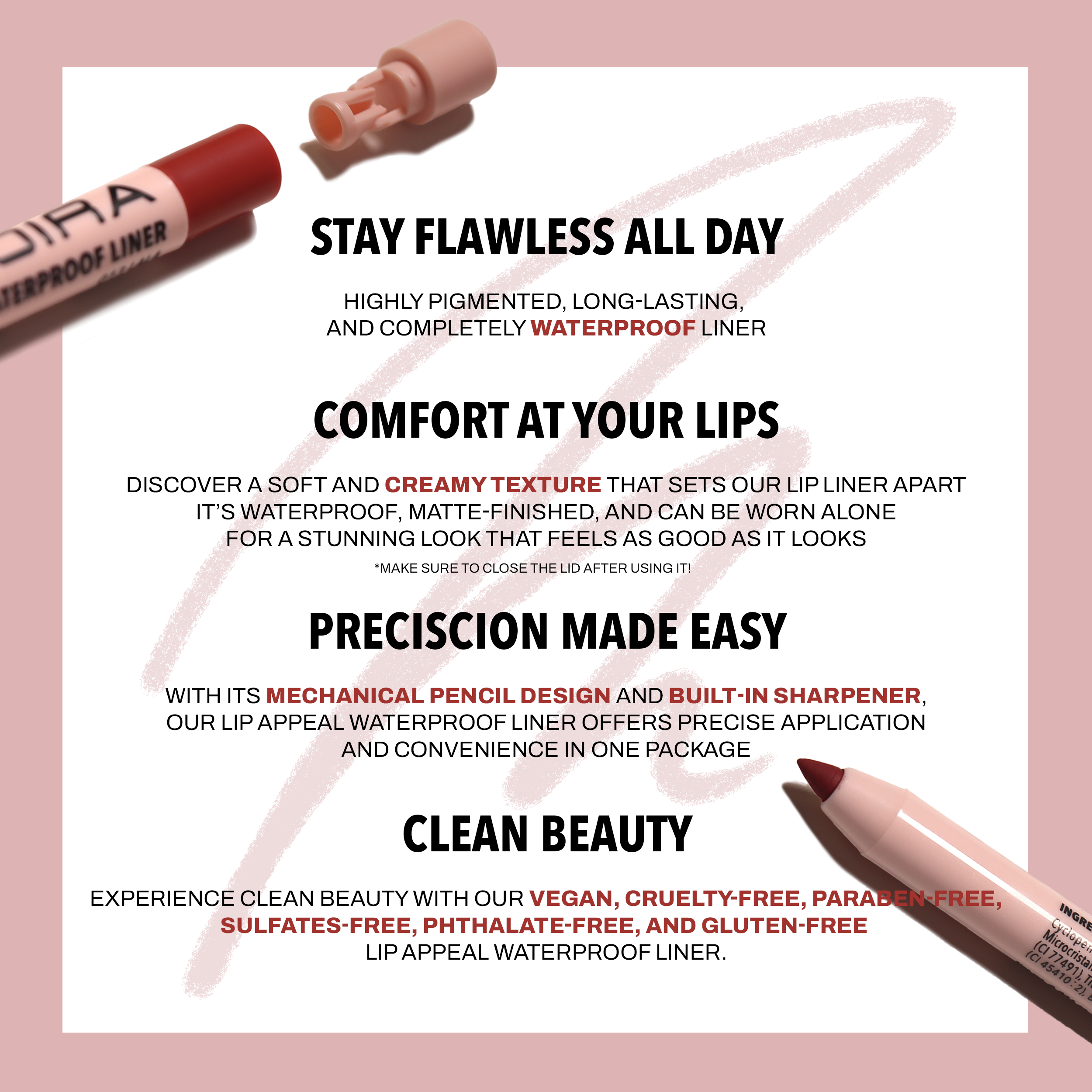 Lip Appeal Waterproof Liner, Legend