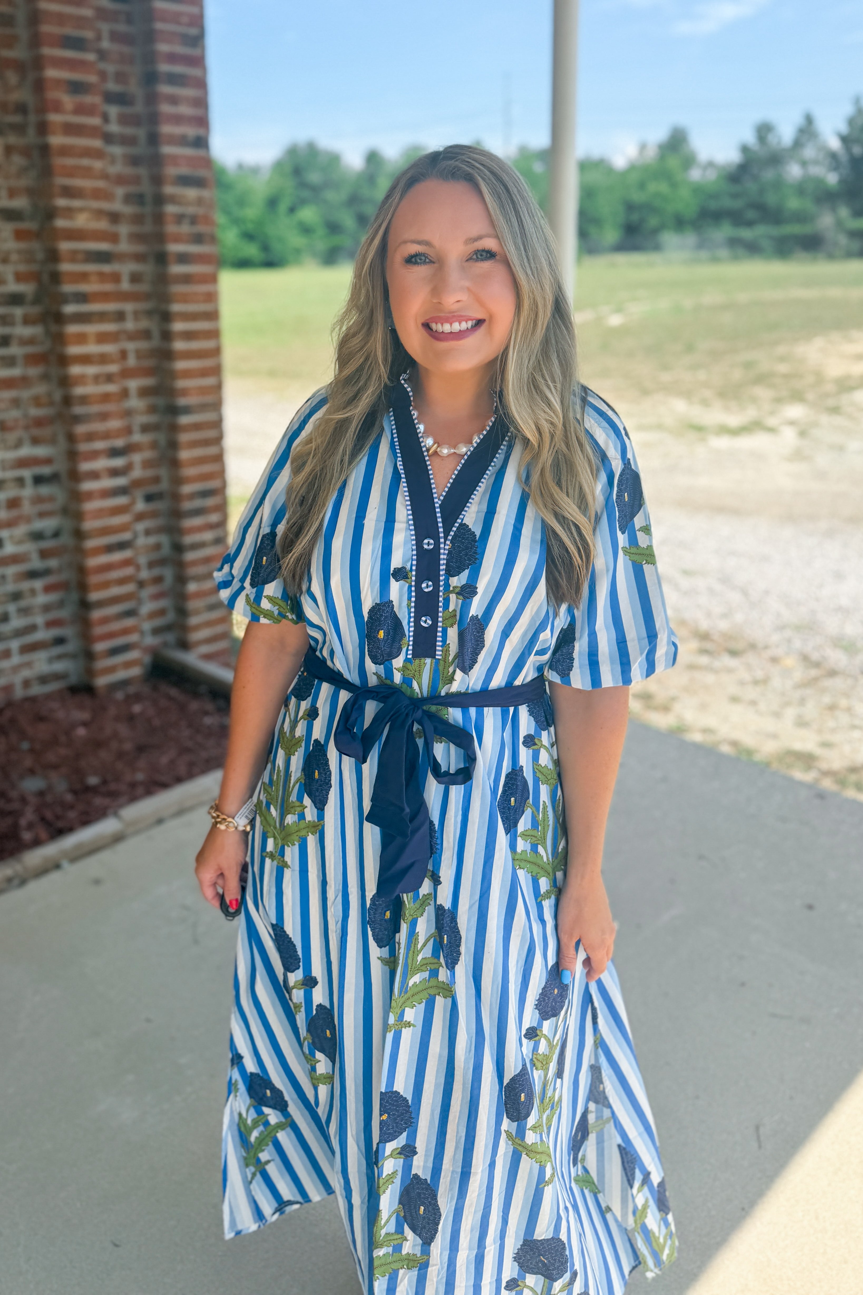 Coastal Garden Midi Dress