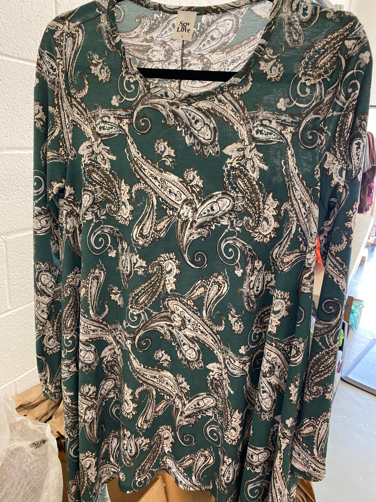 Emerald Paisley Top