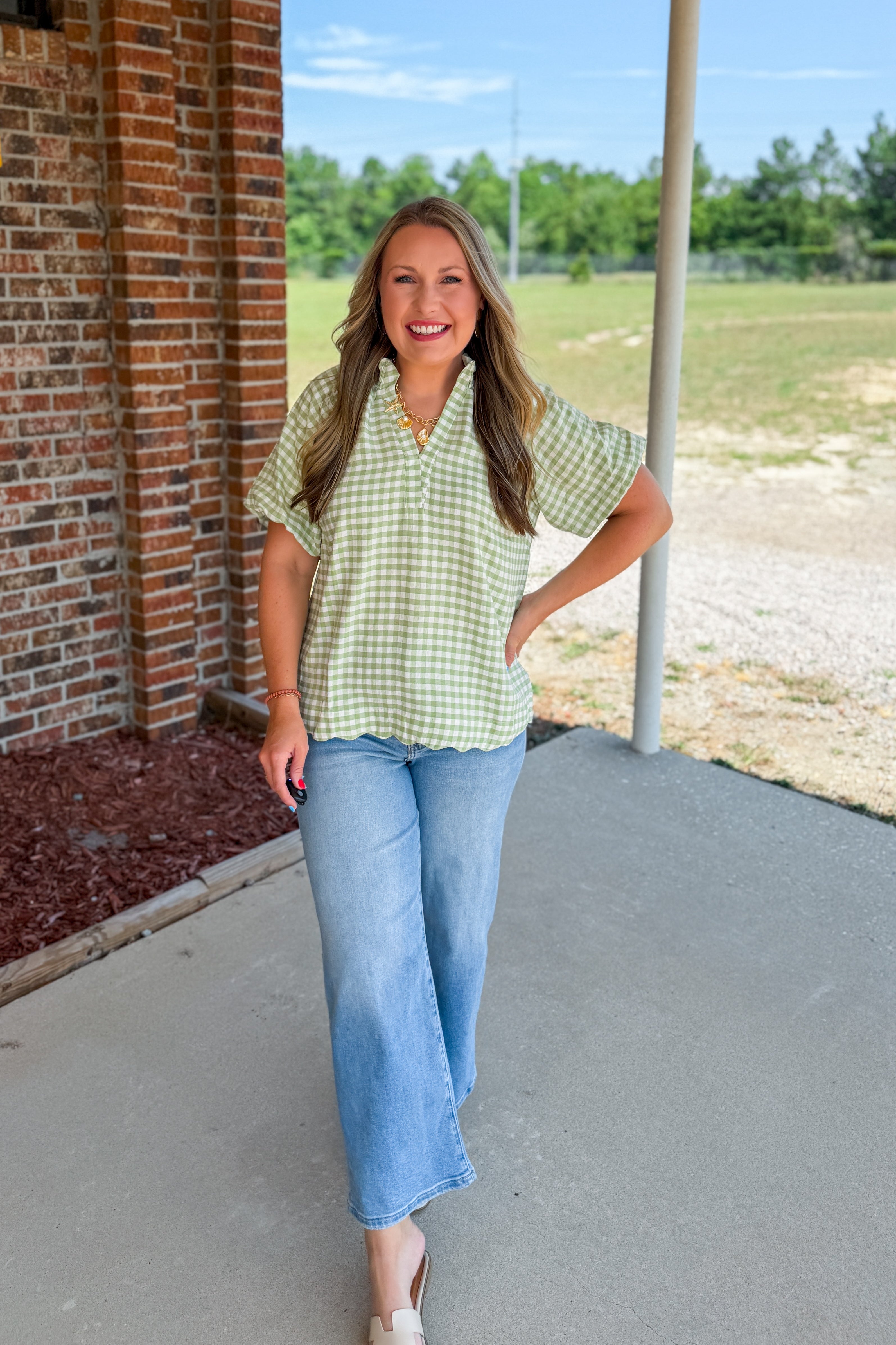 Clover Lane Gingham Top