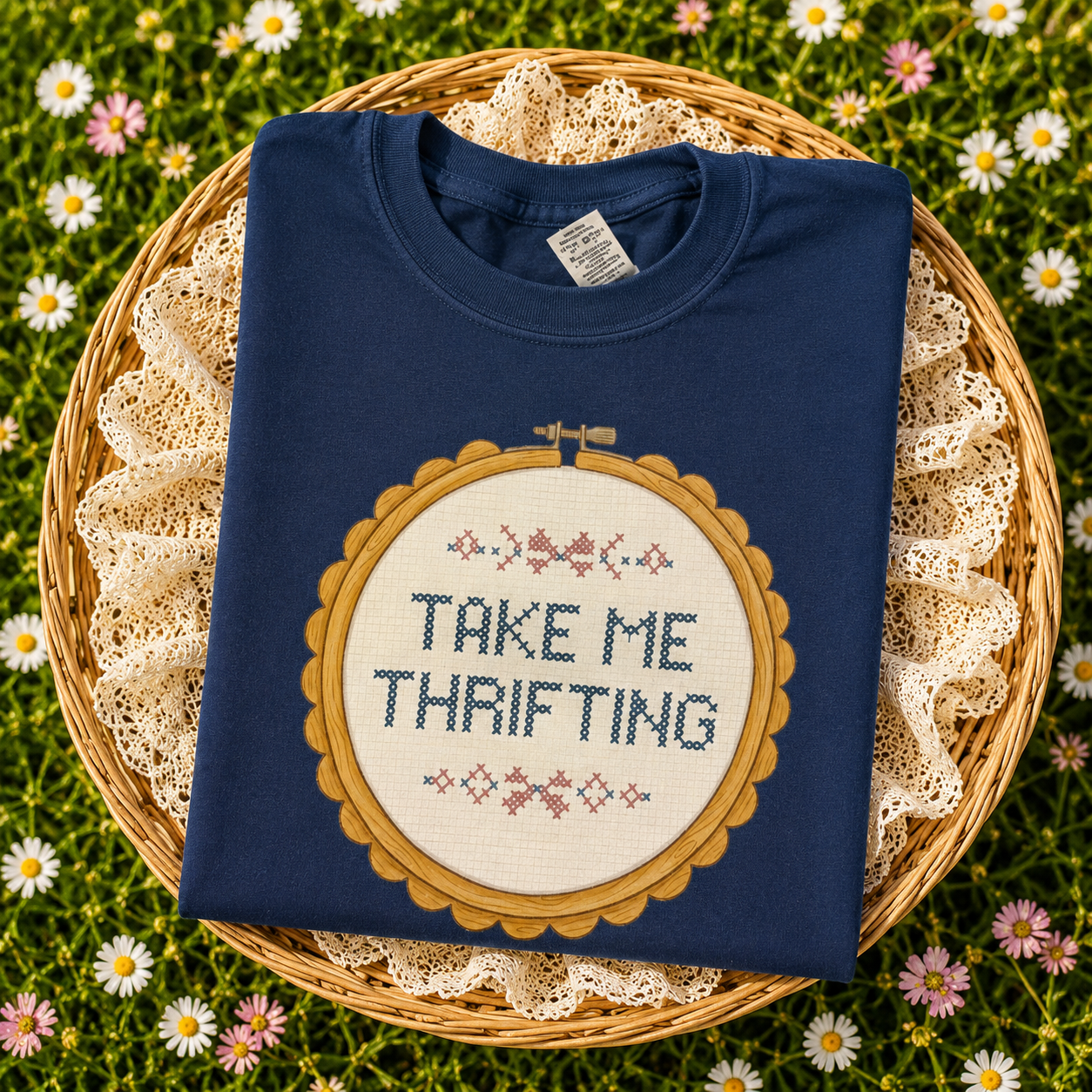 PREORDER: Take Me Thrifting Graphic Tee, Midnight