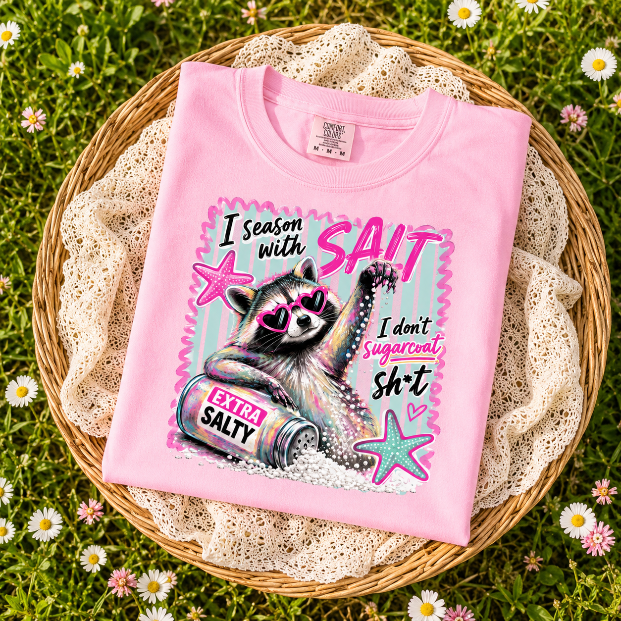 PREORDER: Season With Salt Graphic Tee, Blossom