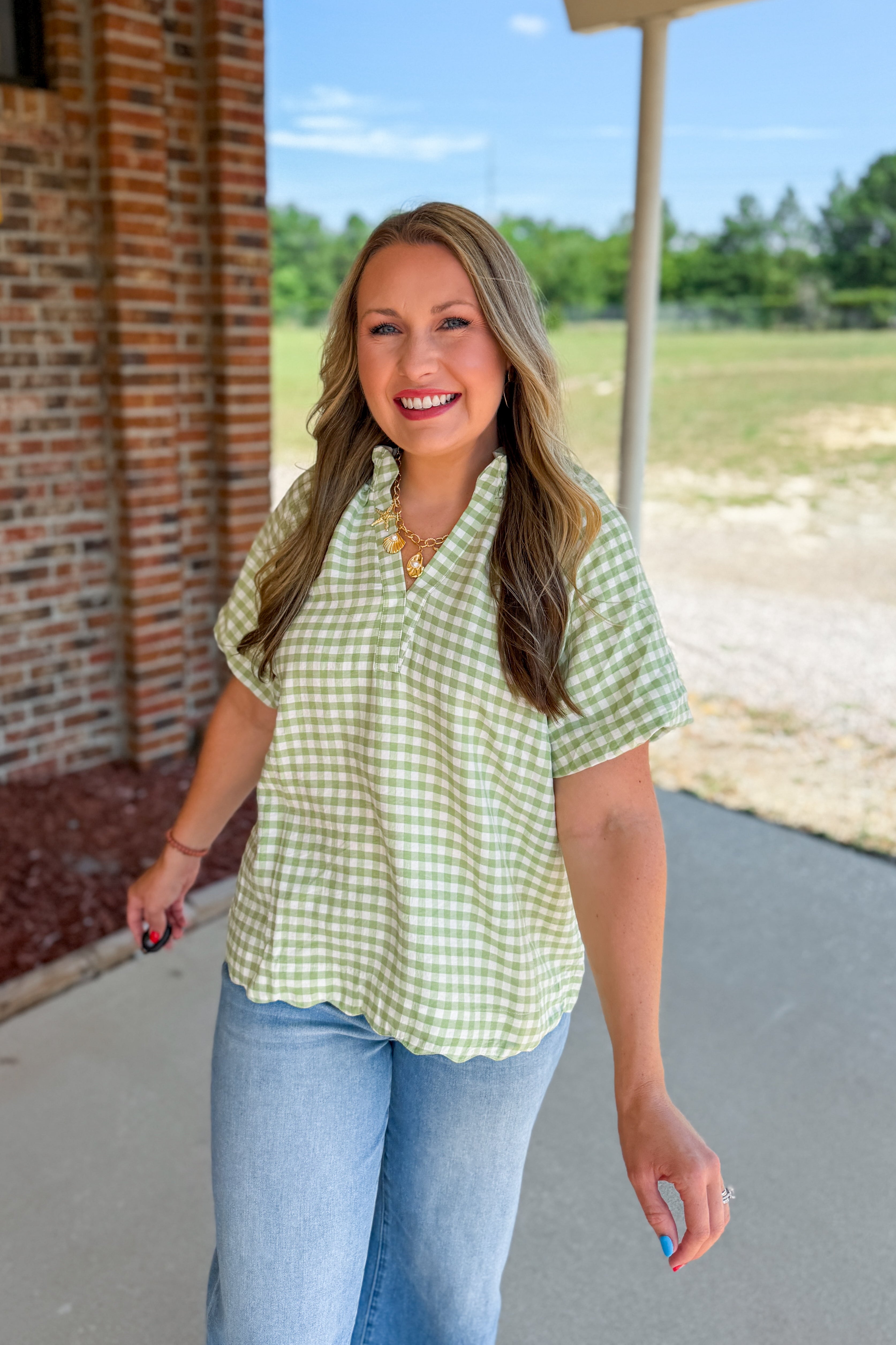 Clover Lane Gingham Top