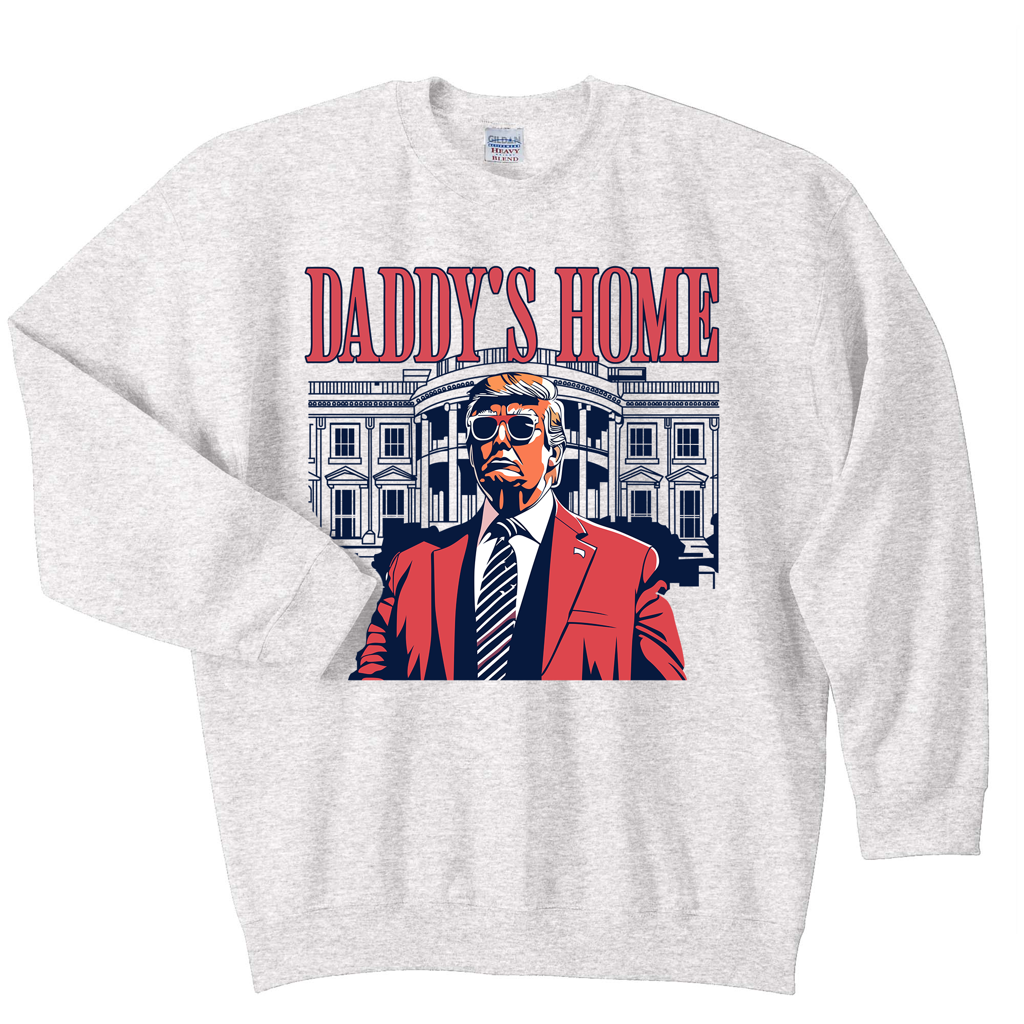 White House Crewneck Sweatshirt, Ash Grey