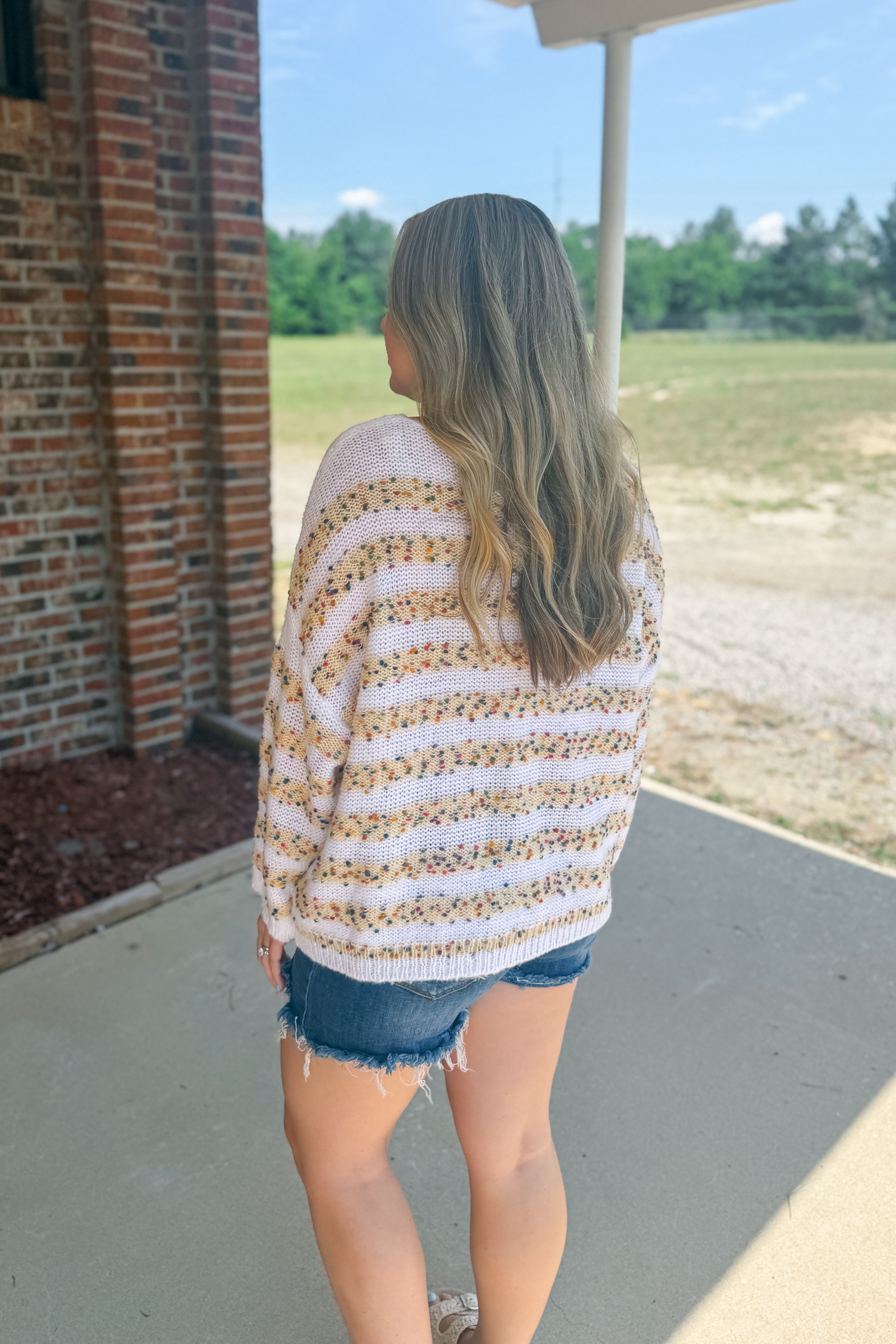 Confetti Bloom Sweater Top