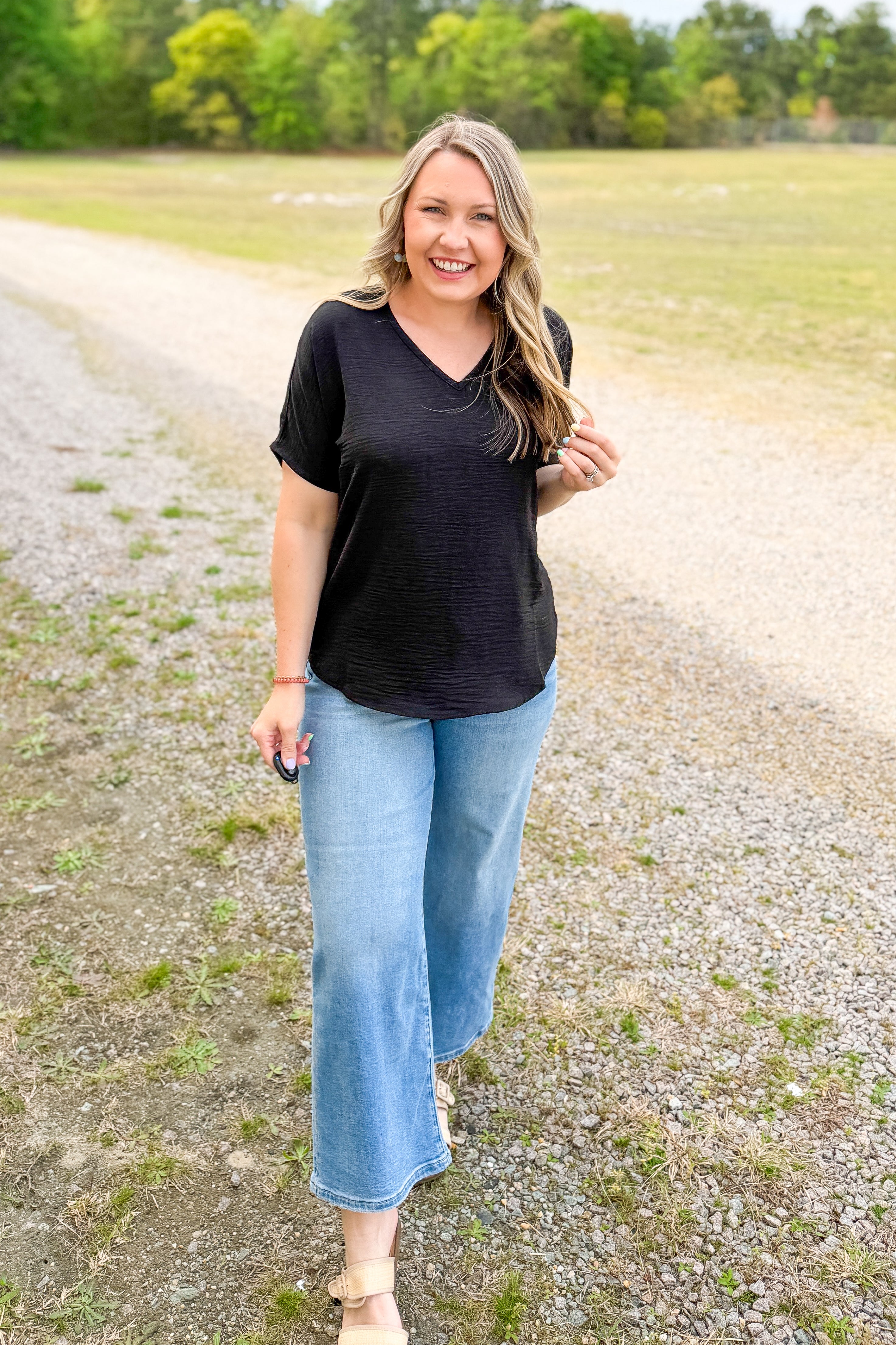 The Wren Airflow Top, Black