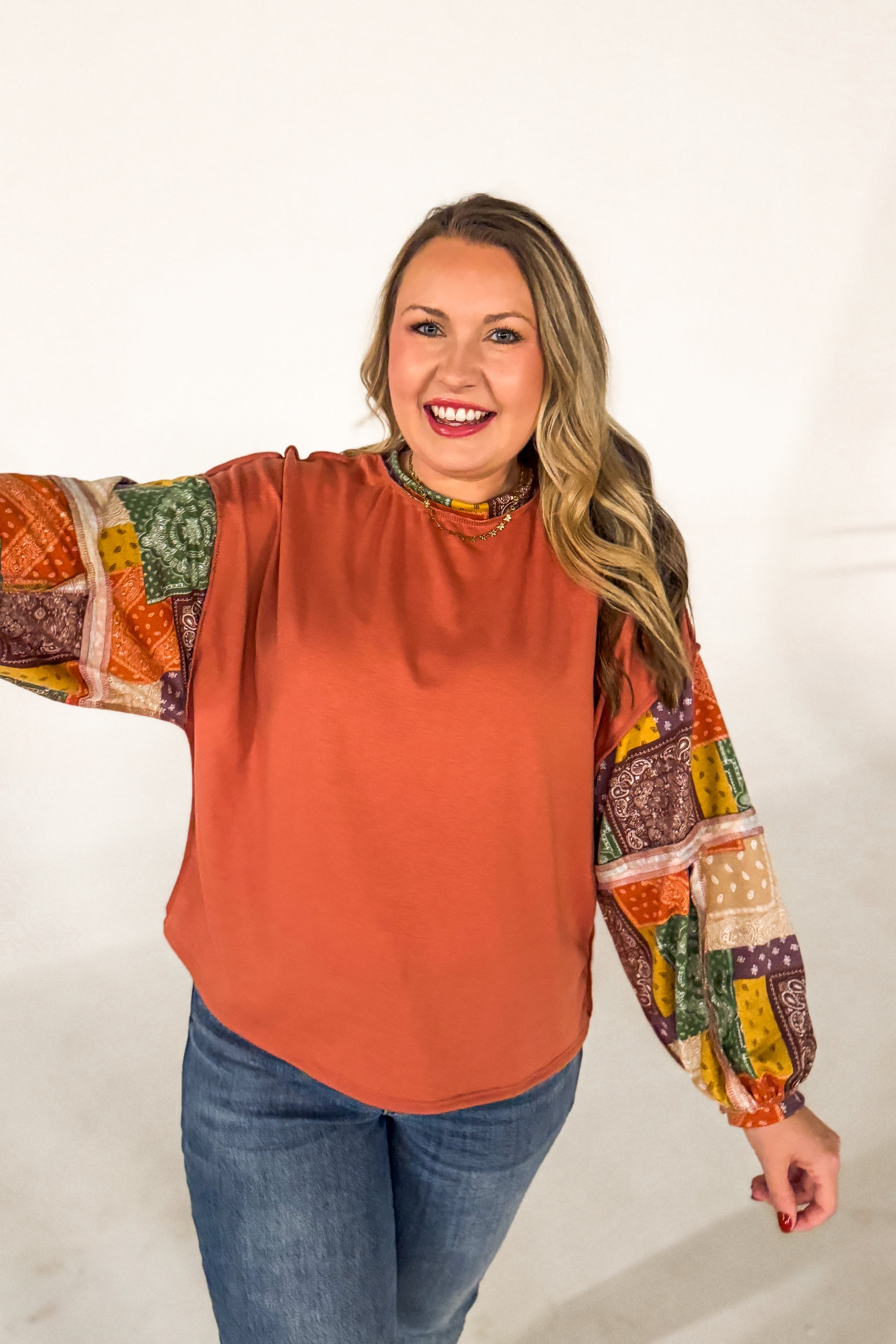 Autumn Harvest Patchwork Top