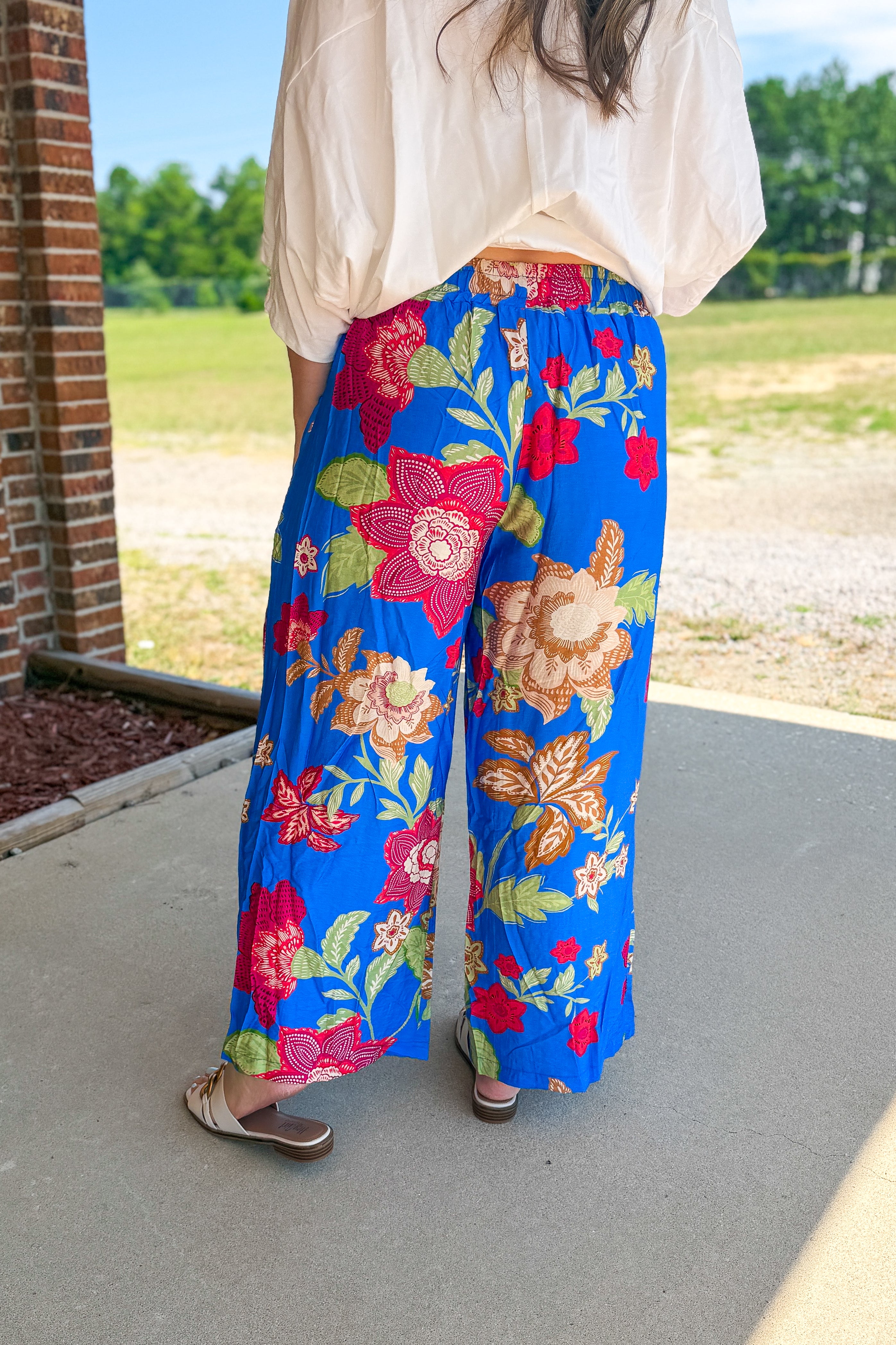 Blue Lagoon Floral Pants