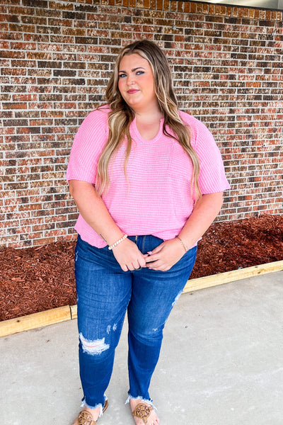 Time To Unwind Top, Pink