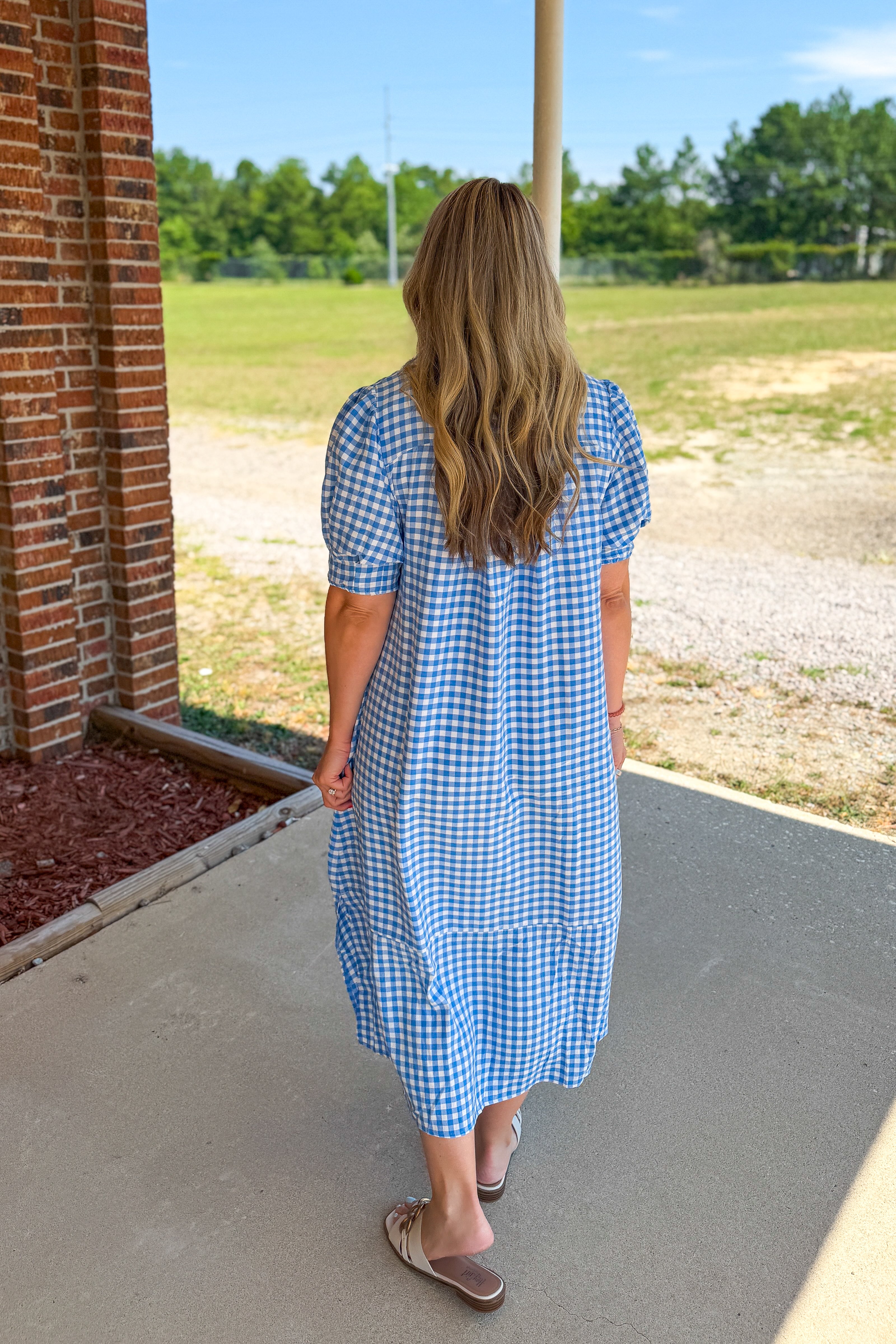 Bluebell Gingham Midi Dress