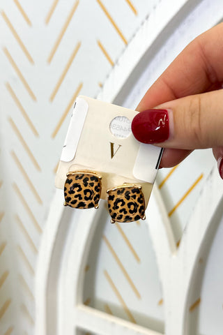 BF DEAL | Animal Print Studs, Leopard