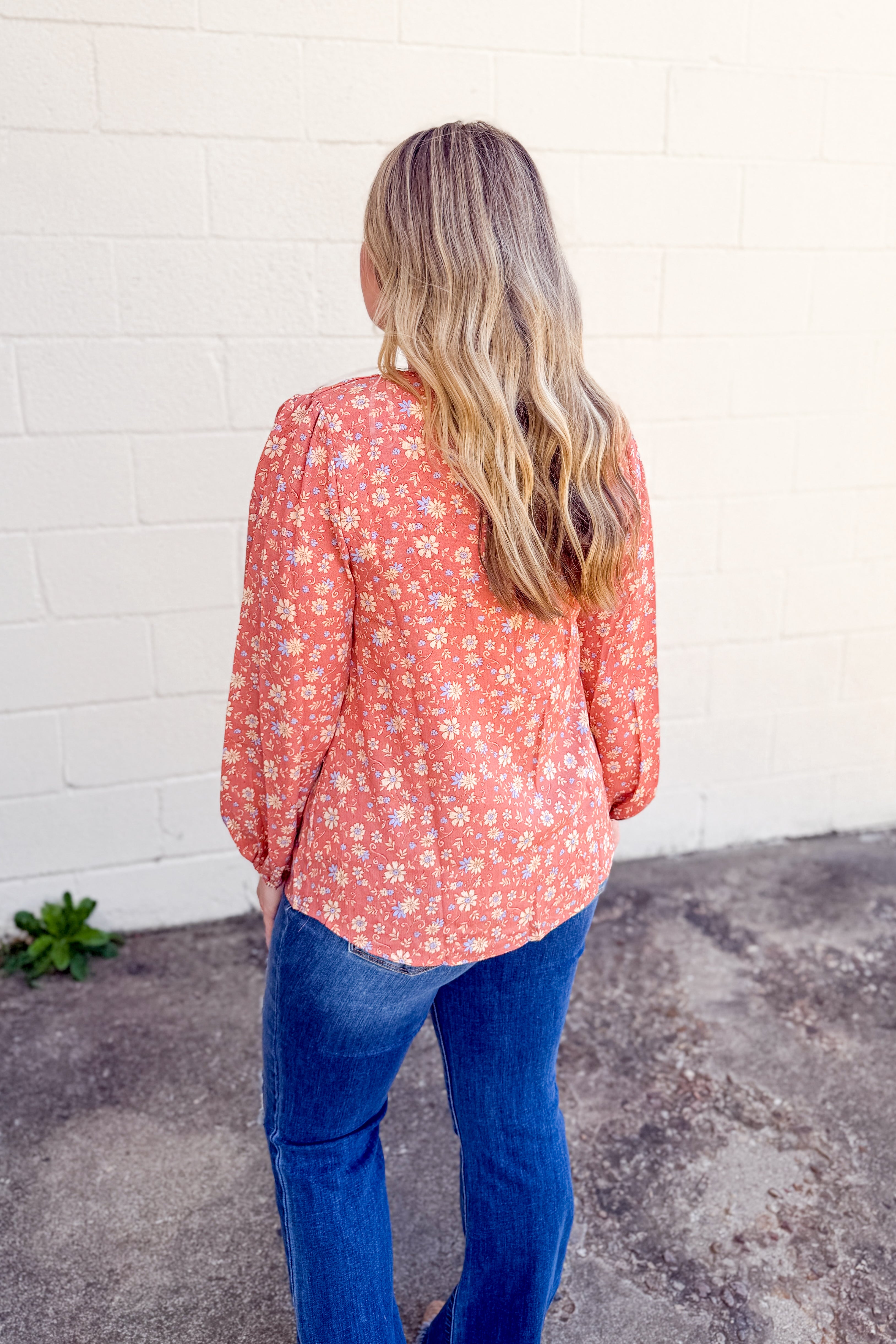 Country Charm Floral Top