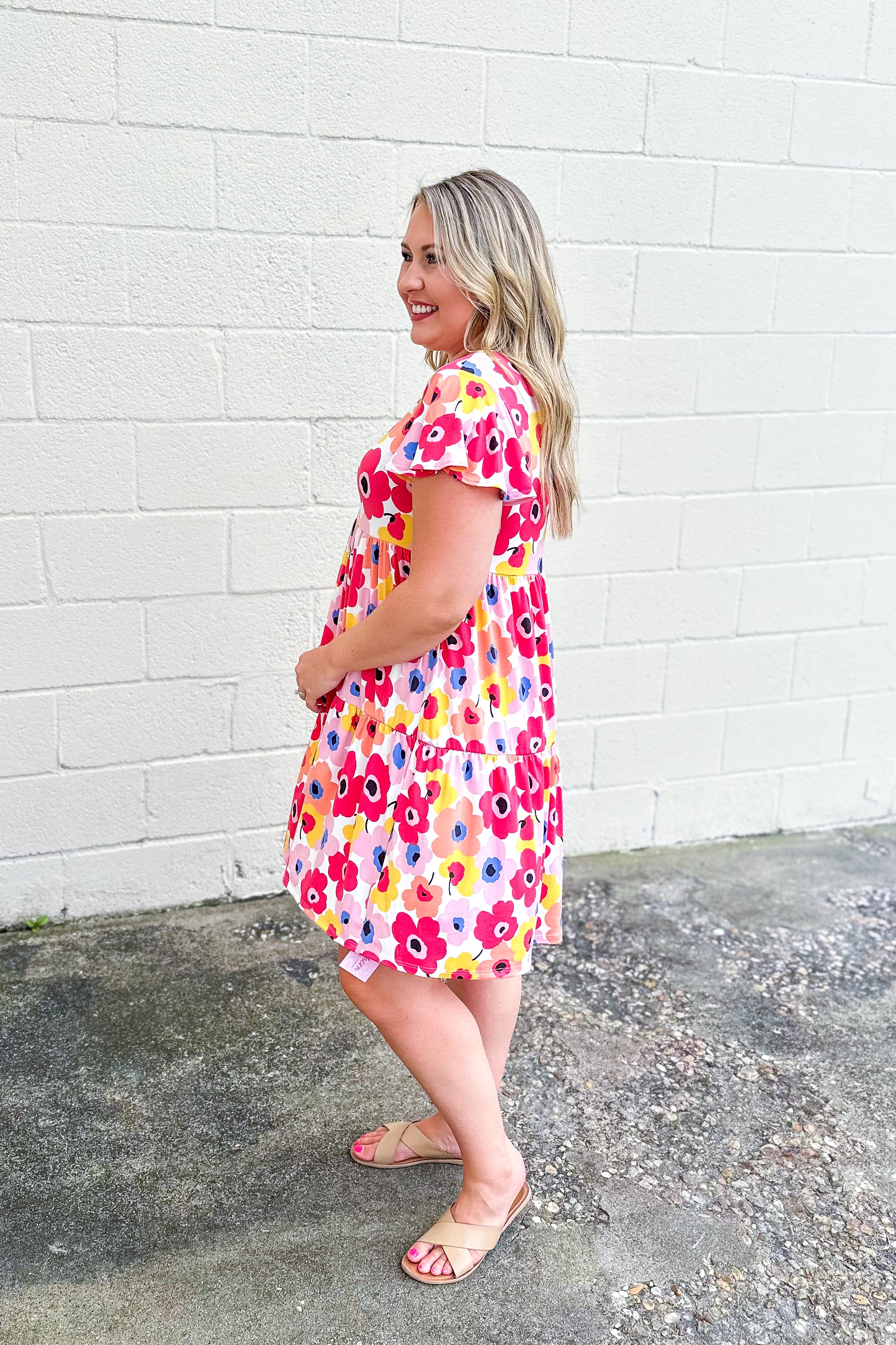 Out Of Time Floral Tiered Dress