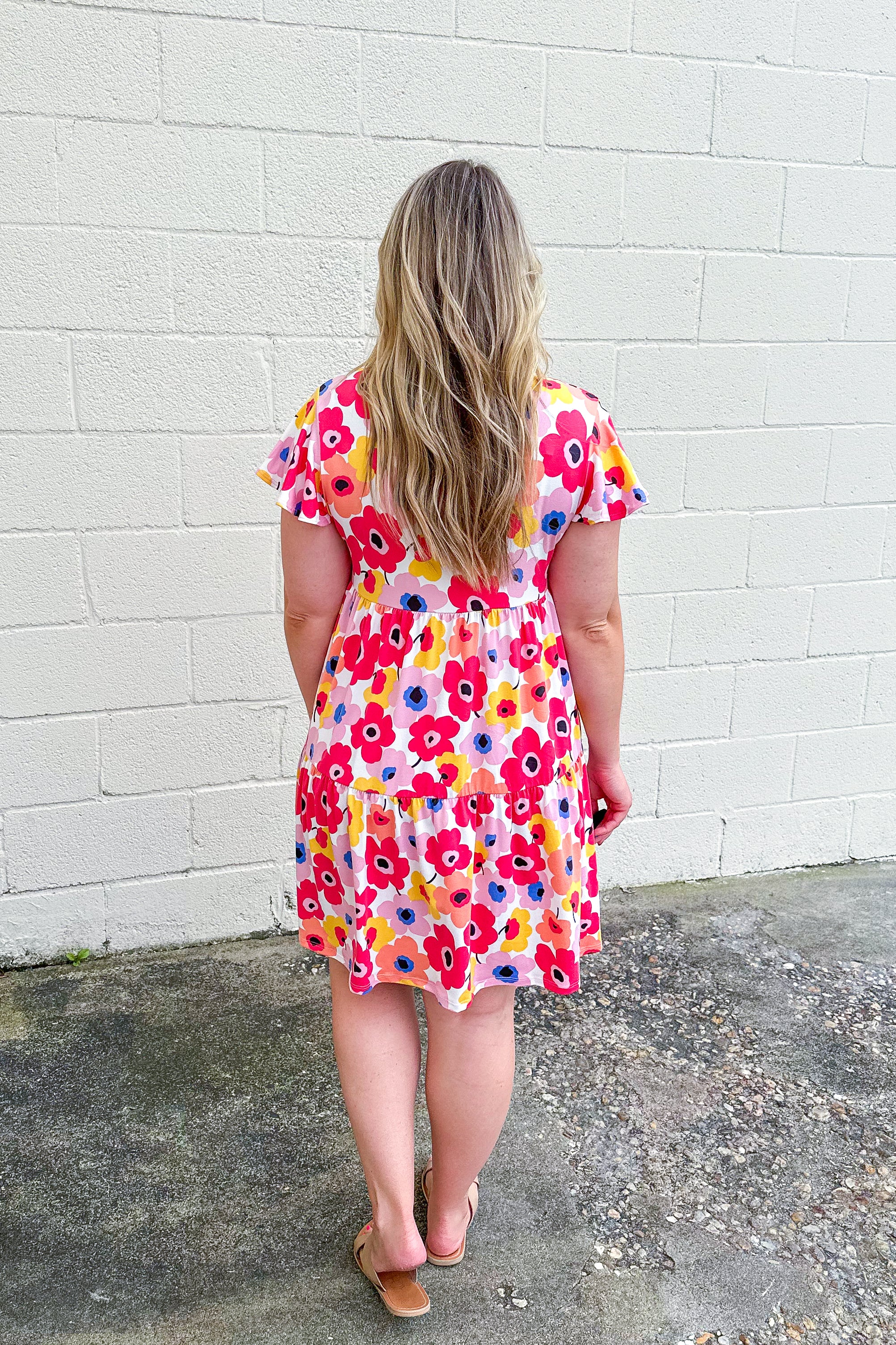 Out Of Time Floral Tiered Dress