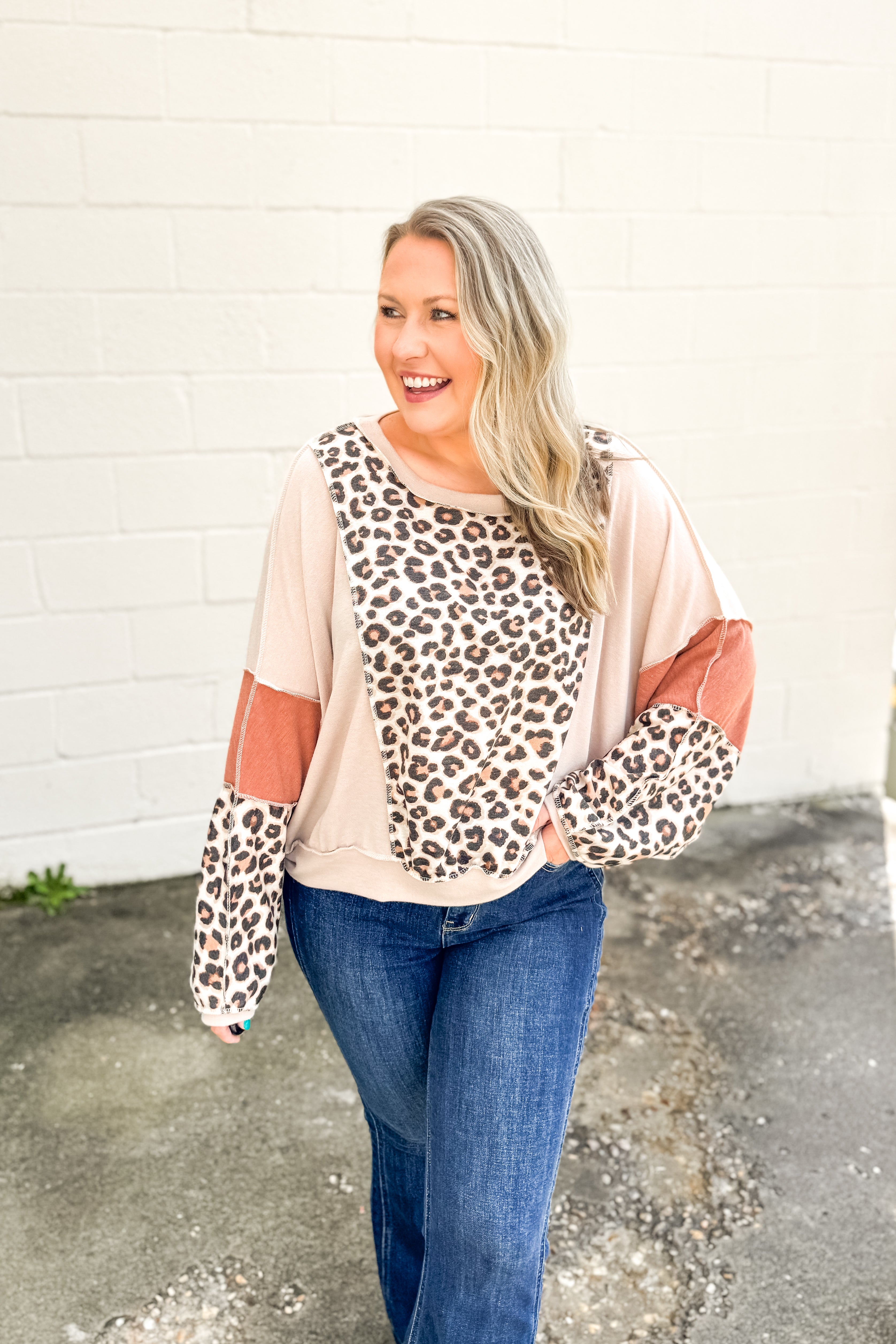 Call of the Wild Leopard Pullover Top