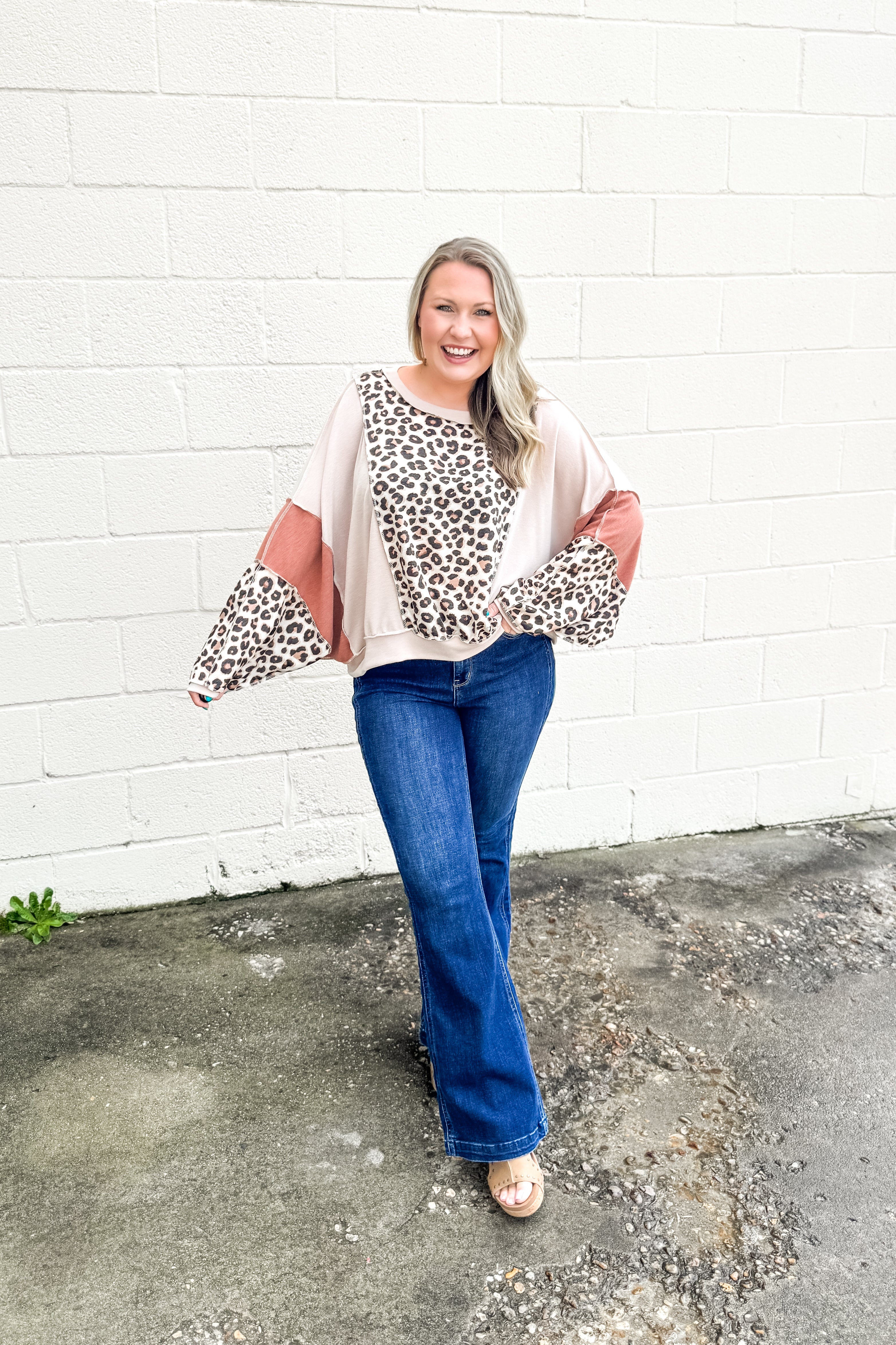 Call of the Wild Leopard Pullover Top