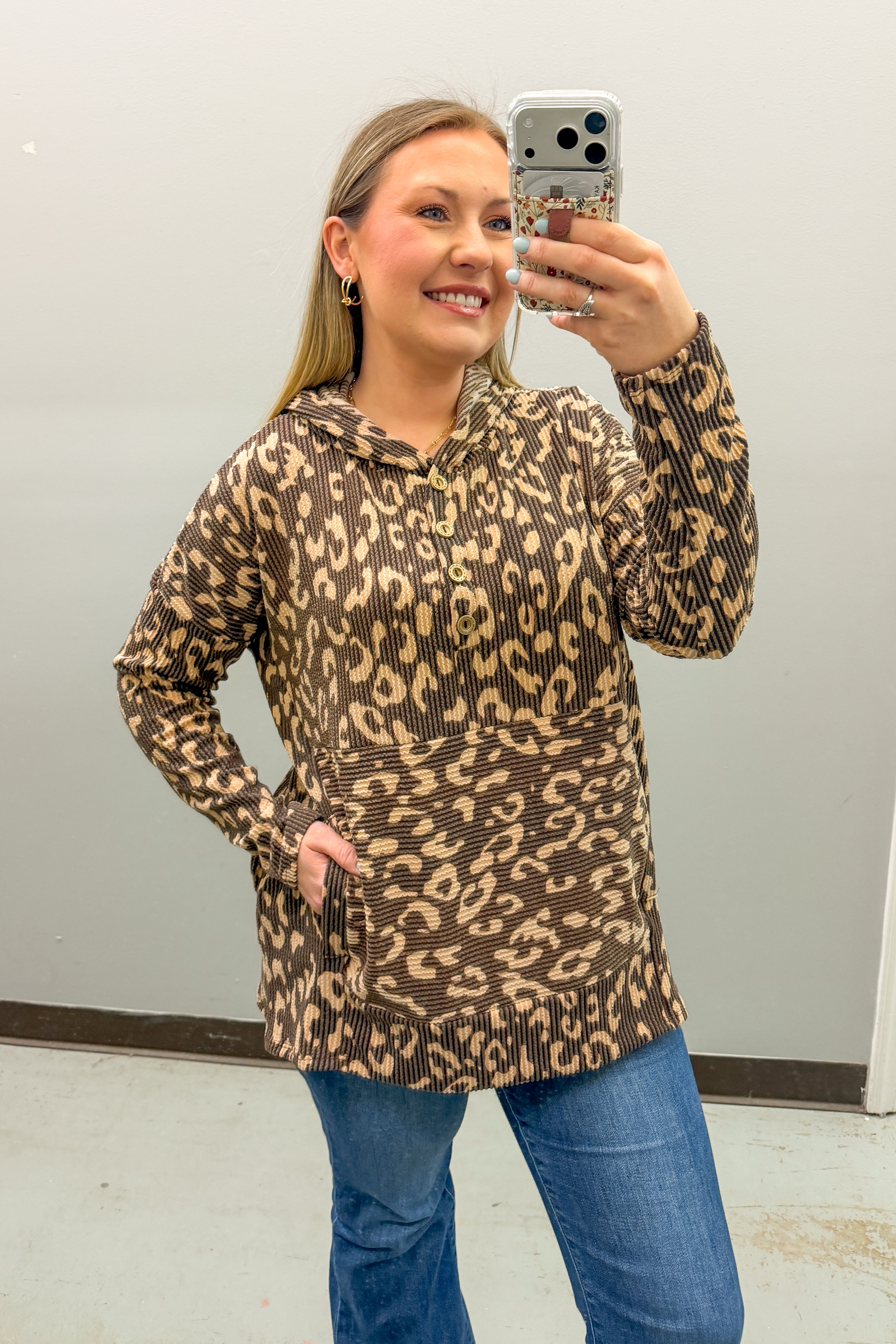 Wildly Cozy Hooded Pullover Top