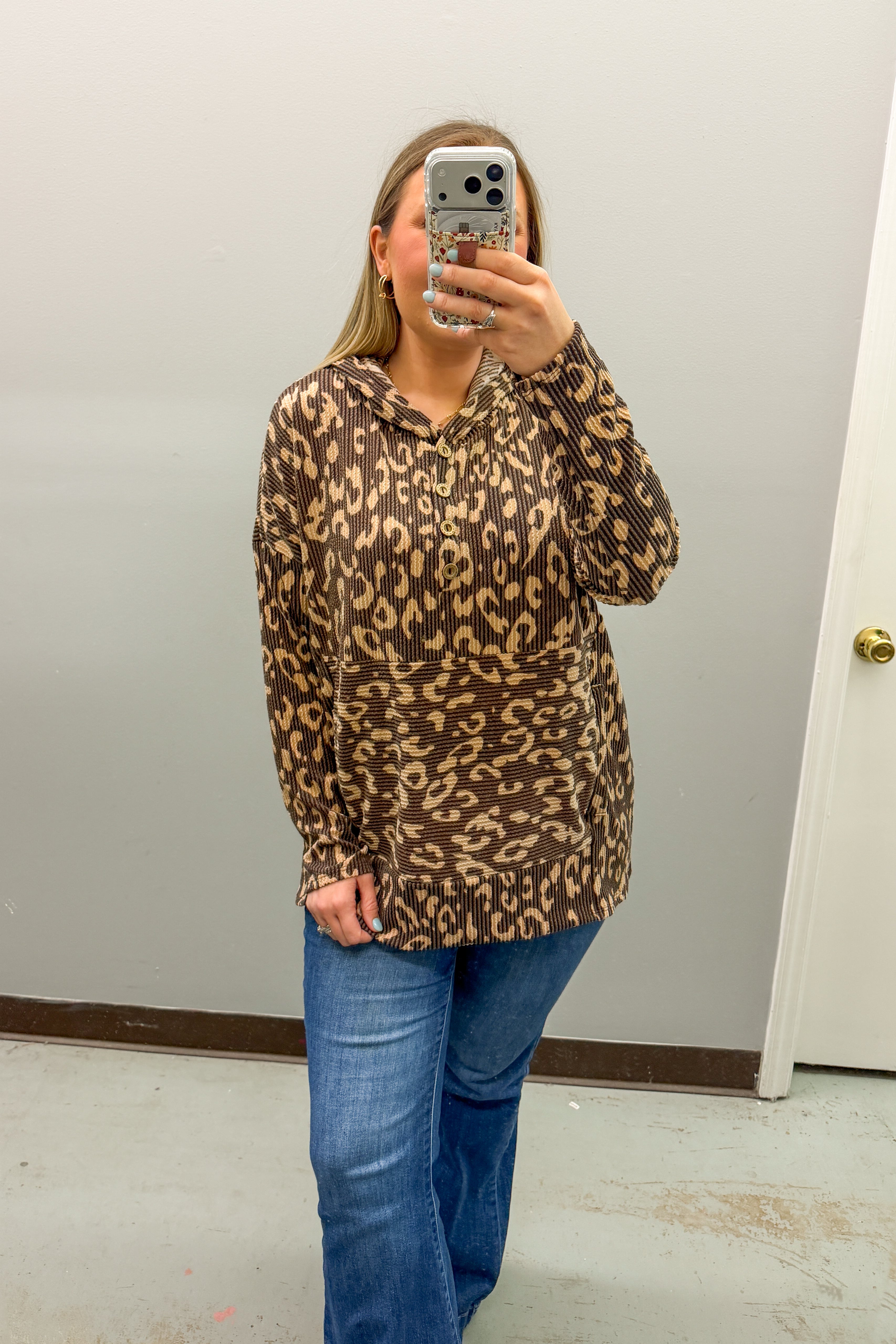 Wildly Cozy Hooded Pullover Top