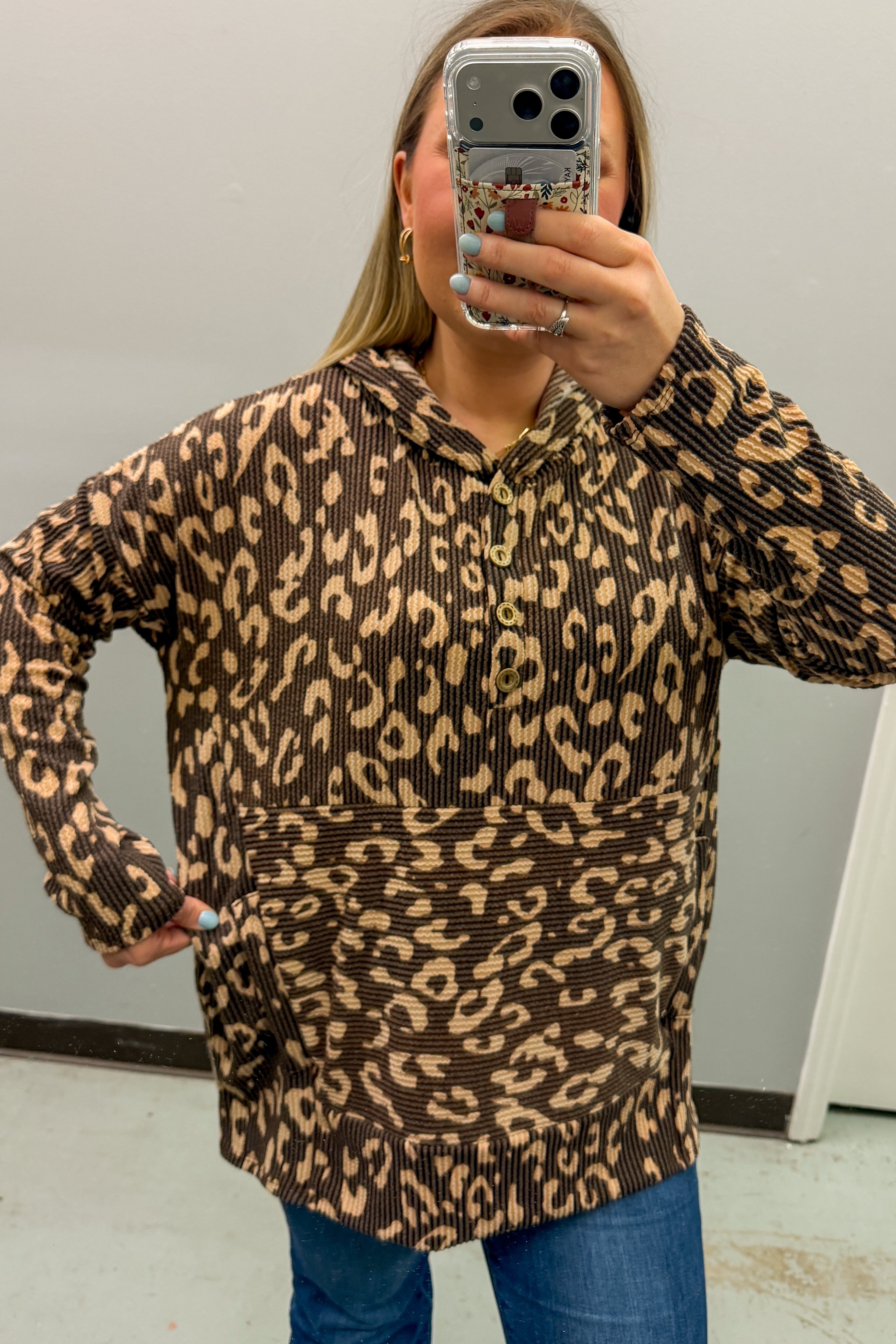 Wildly Cozy Hooded Pullover Top