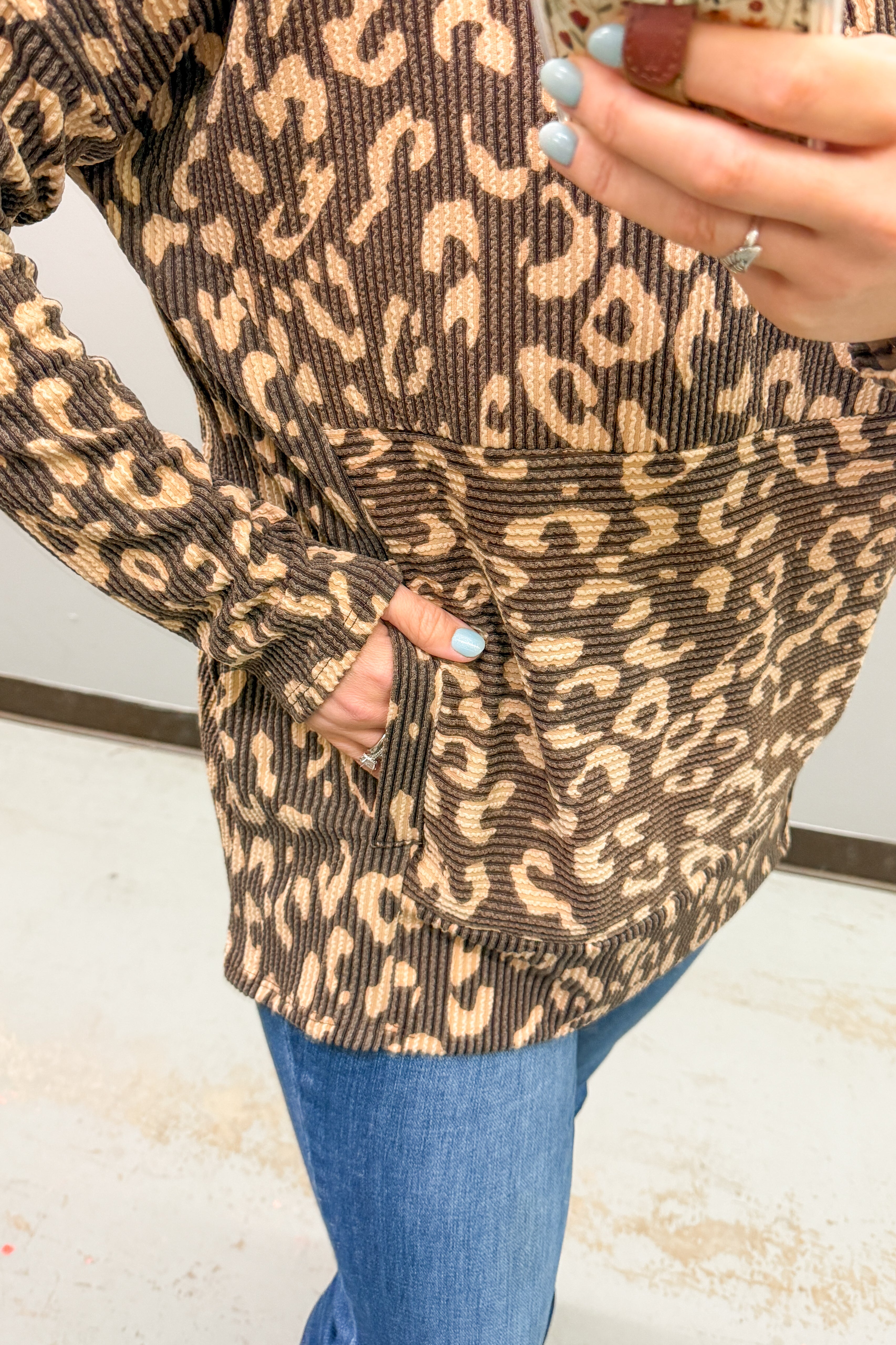 Wildly Cozy Hooded Pullover Top