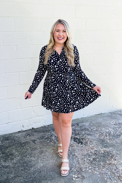 Shoot Your Spot Spotted Dress