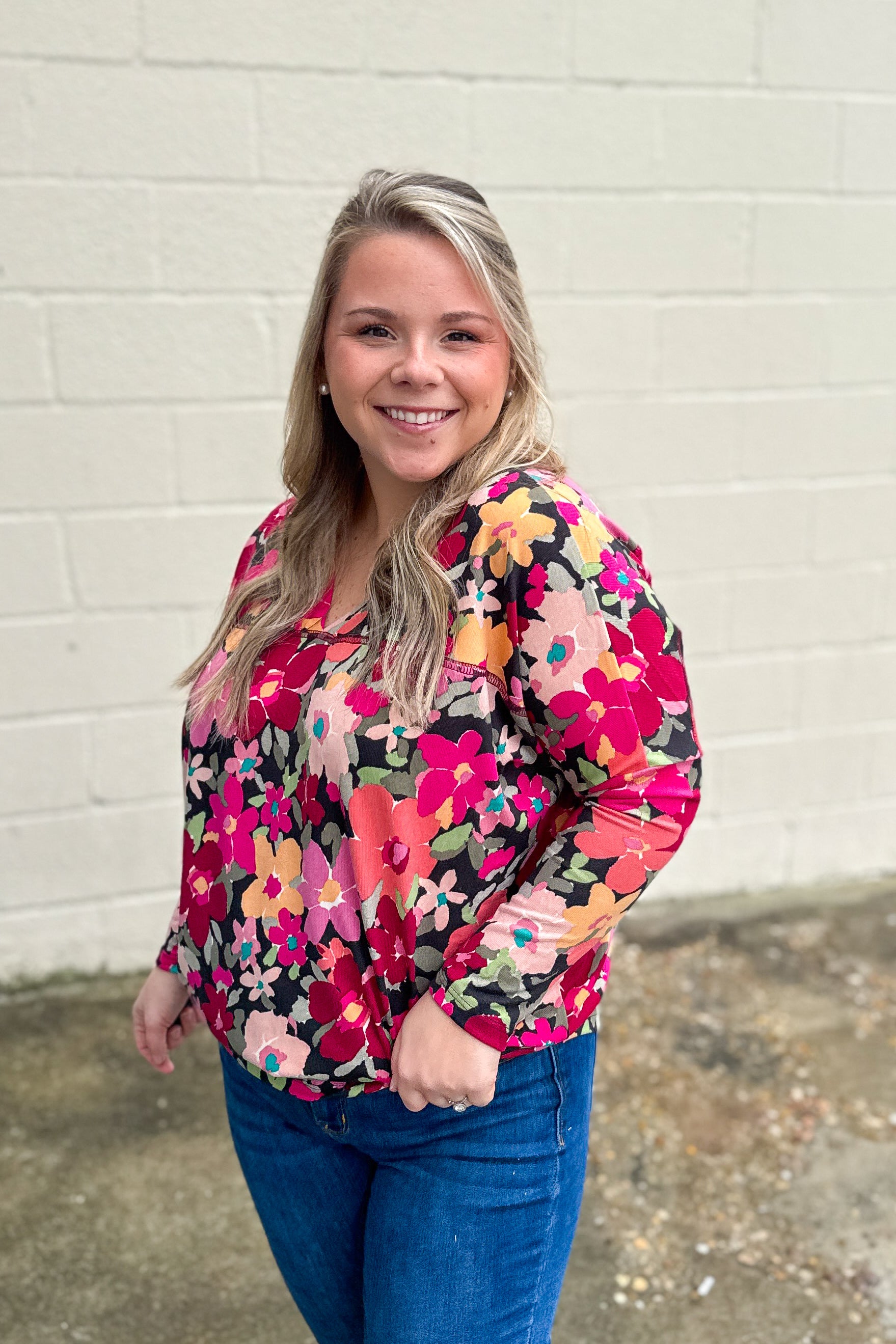 Fields of Florals Dolman Top