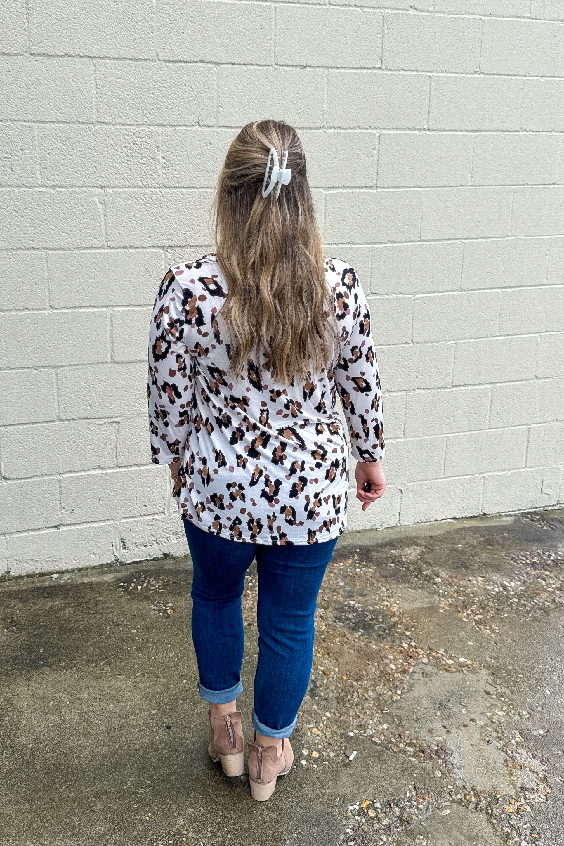 Never Late Leopard Top