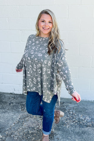BF DEAL | Wild As Can Be Leopard Poncho Top