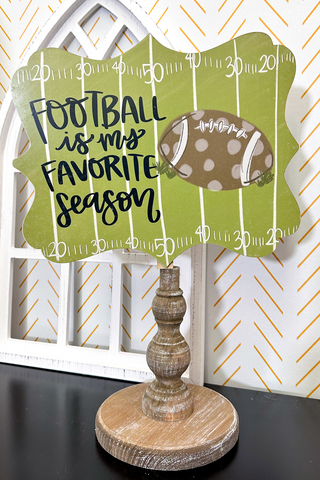 Patterned Topper, Football Is My Favorite