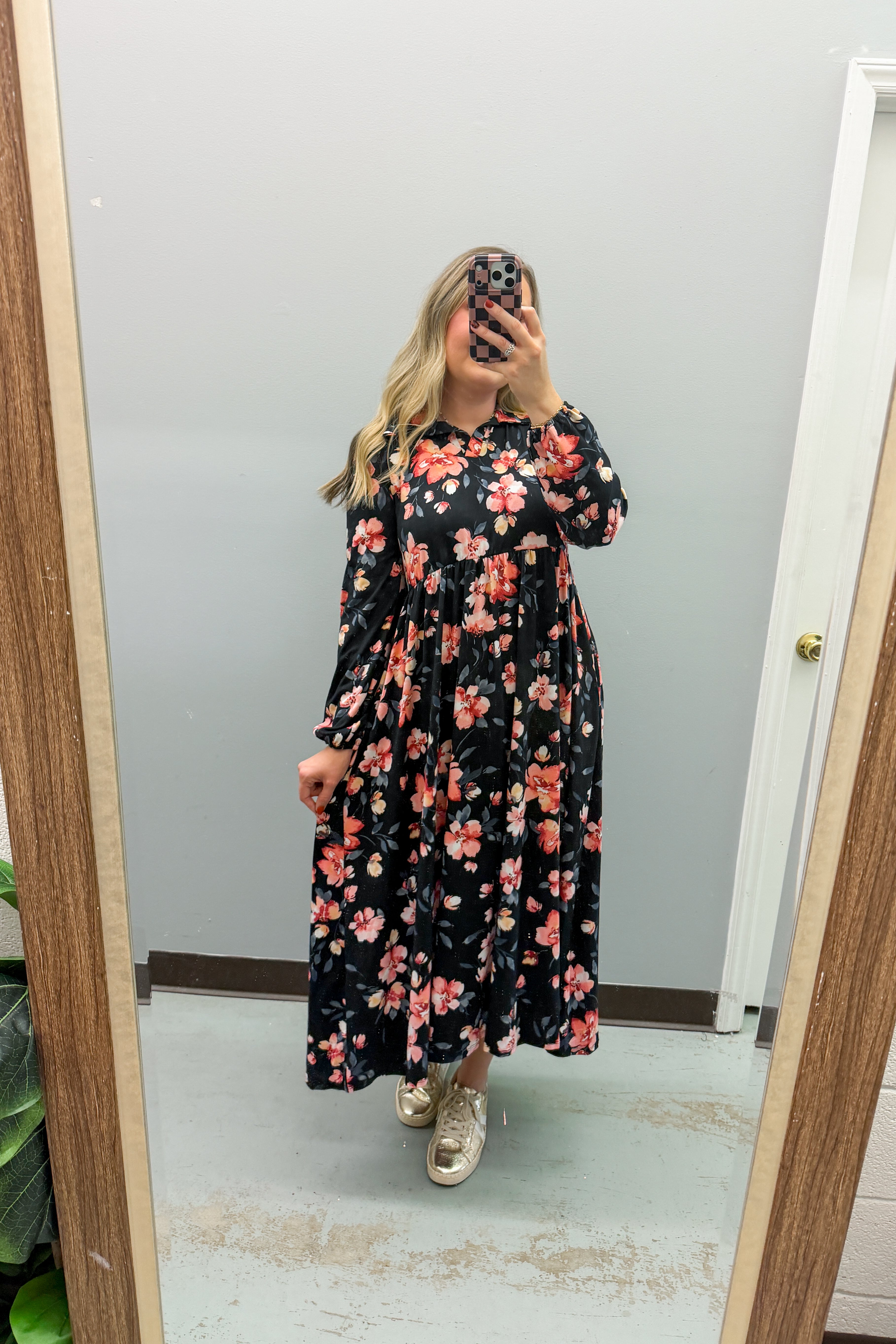 Rosewood Romance Floral Midi Dress