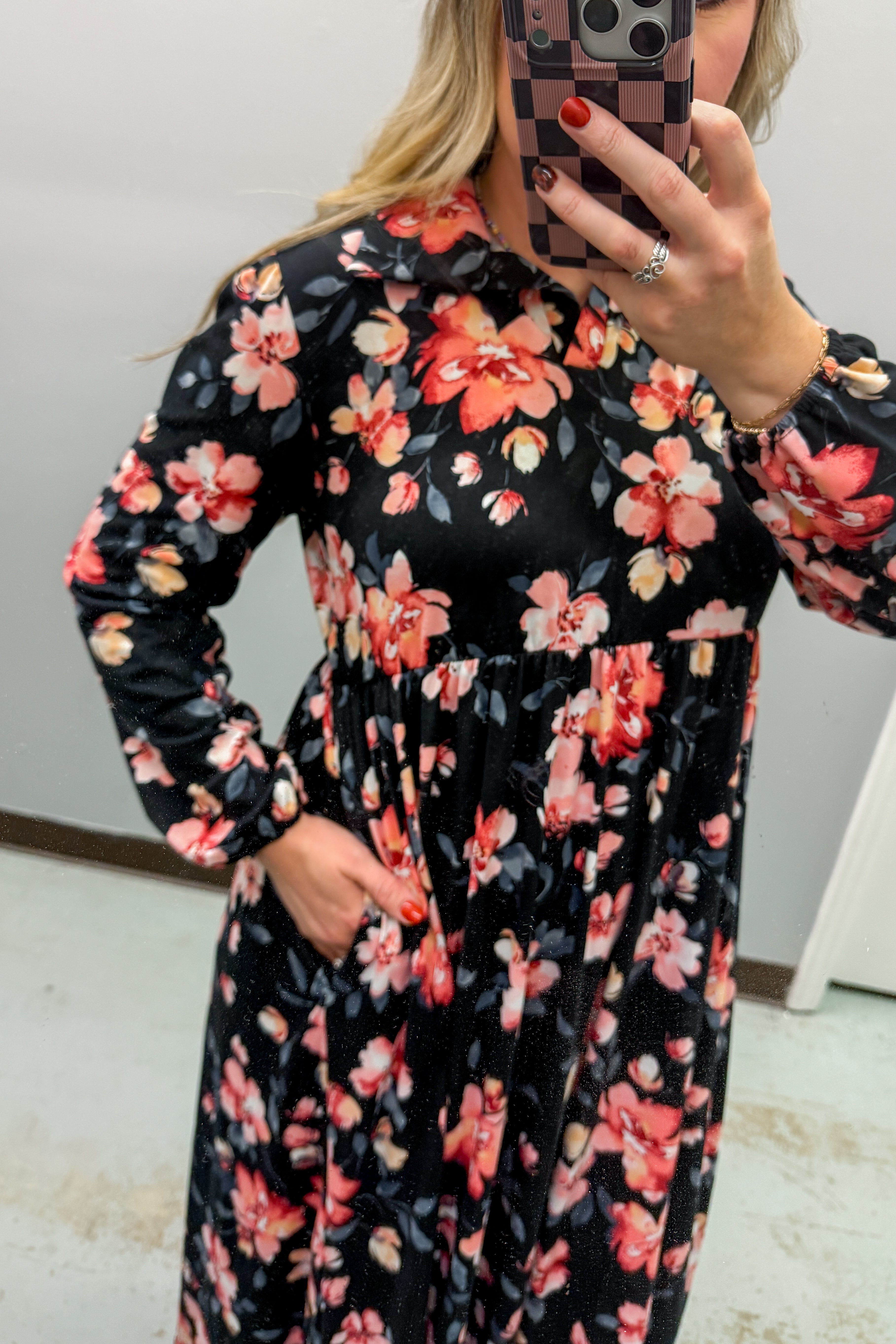 Rosewood Romance Floral Midi Dress