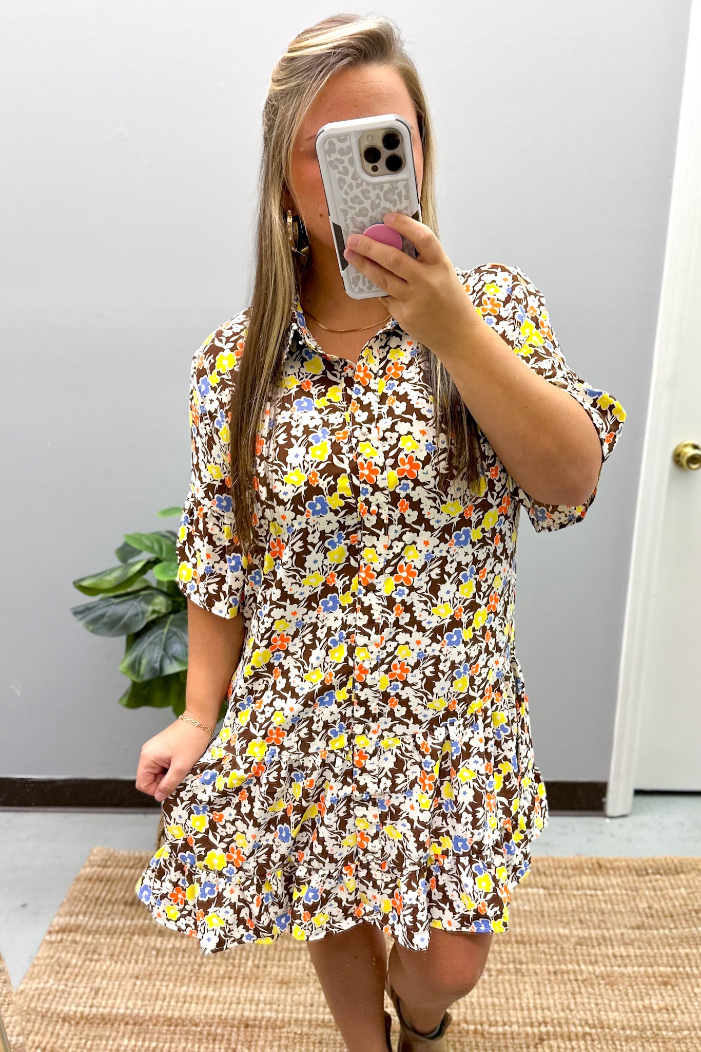 For The Love Of Fall Floral Dress