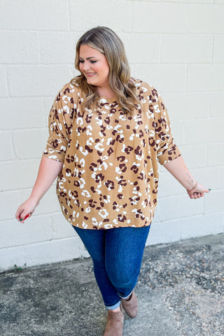 BF DEAL | What About You Leopard Top, Mocha