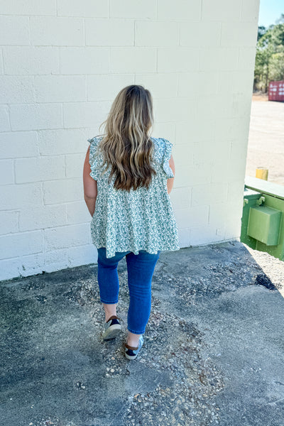 Watch Her Grow Floral Tiered Top