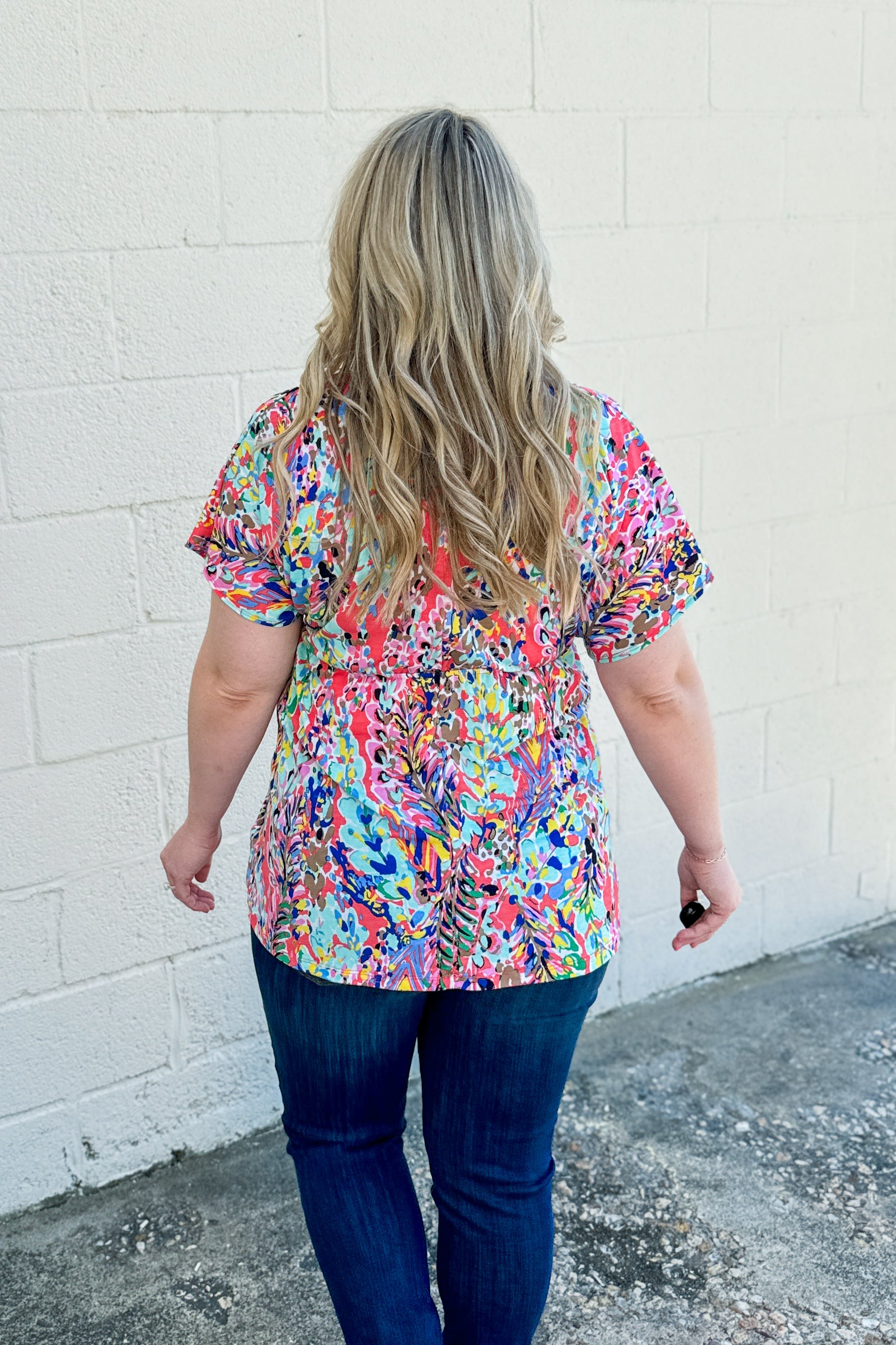 Nice In Florals Babydoll Top