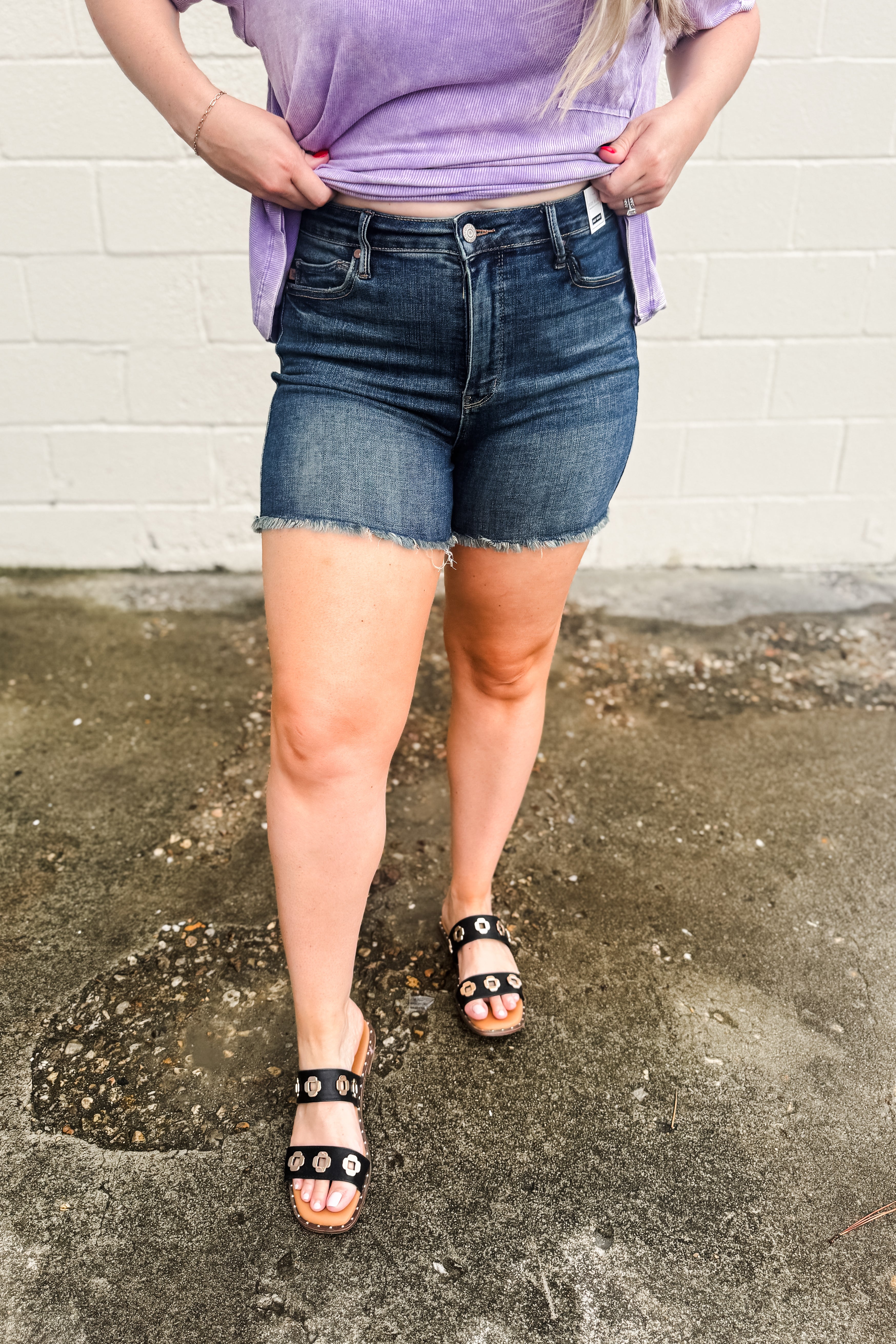 Judy Blue Quinn Tummy Control Shorts
