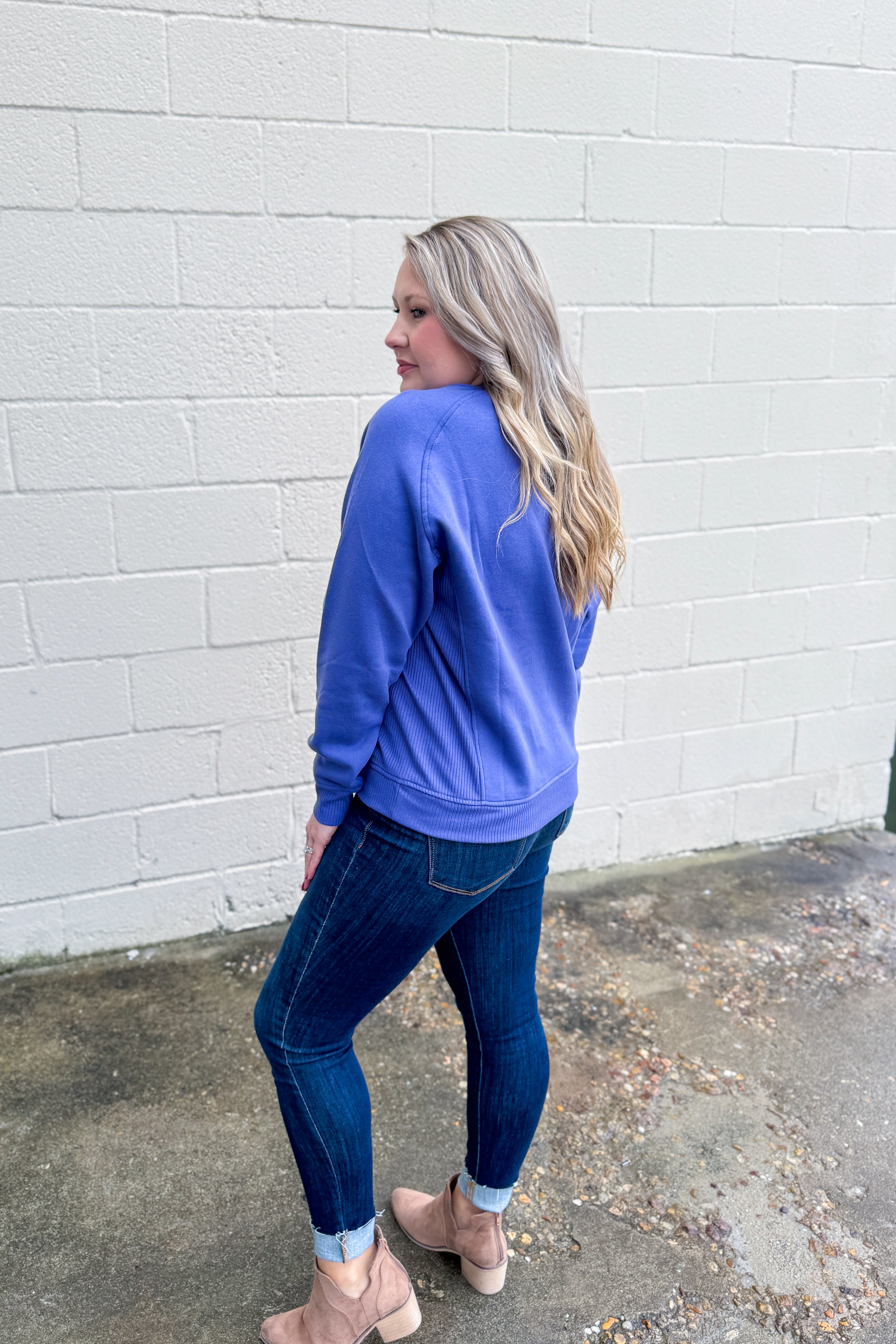 The Ally Pullover Top, Marlin