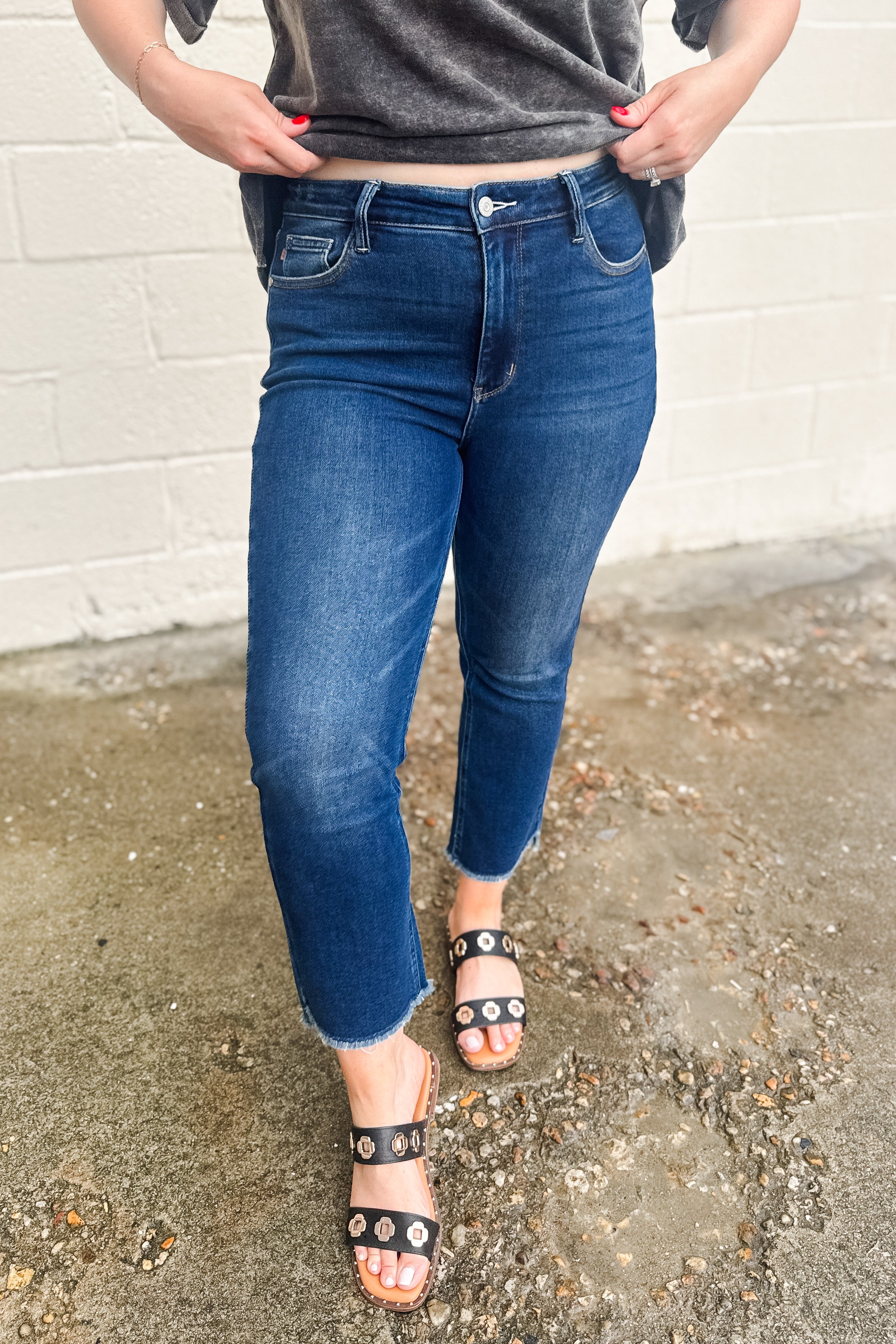 Judy Blue Jane Crop Kick Flare Jeans